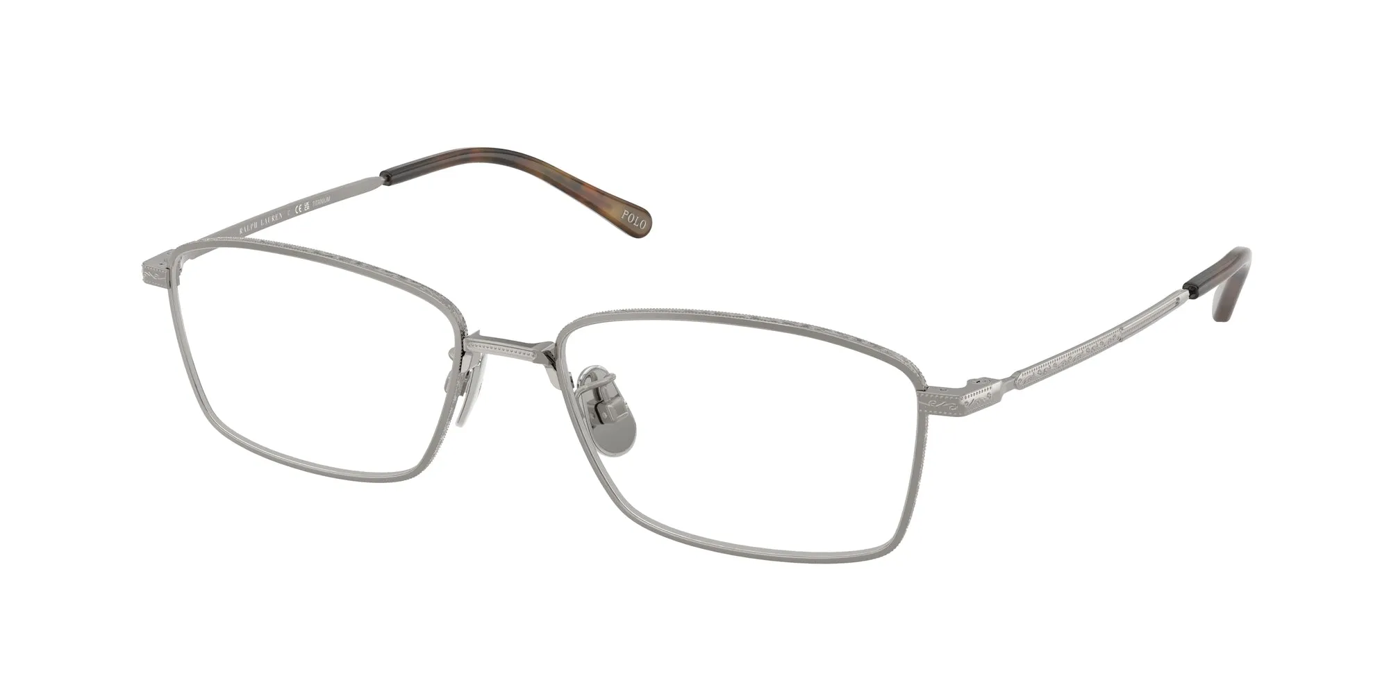 Polo Ralph Lauren PH1240TD 9266 Montature da vista Titanio Grigio Squadrata Normale - immagine 1