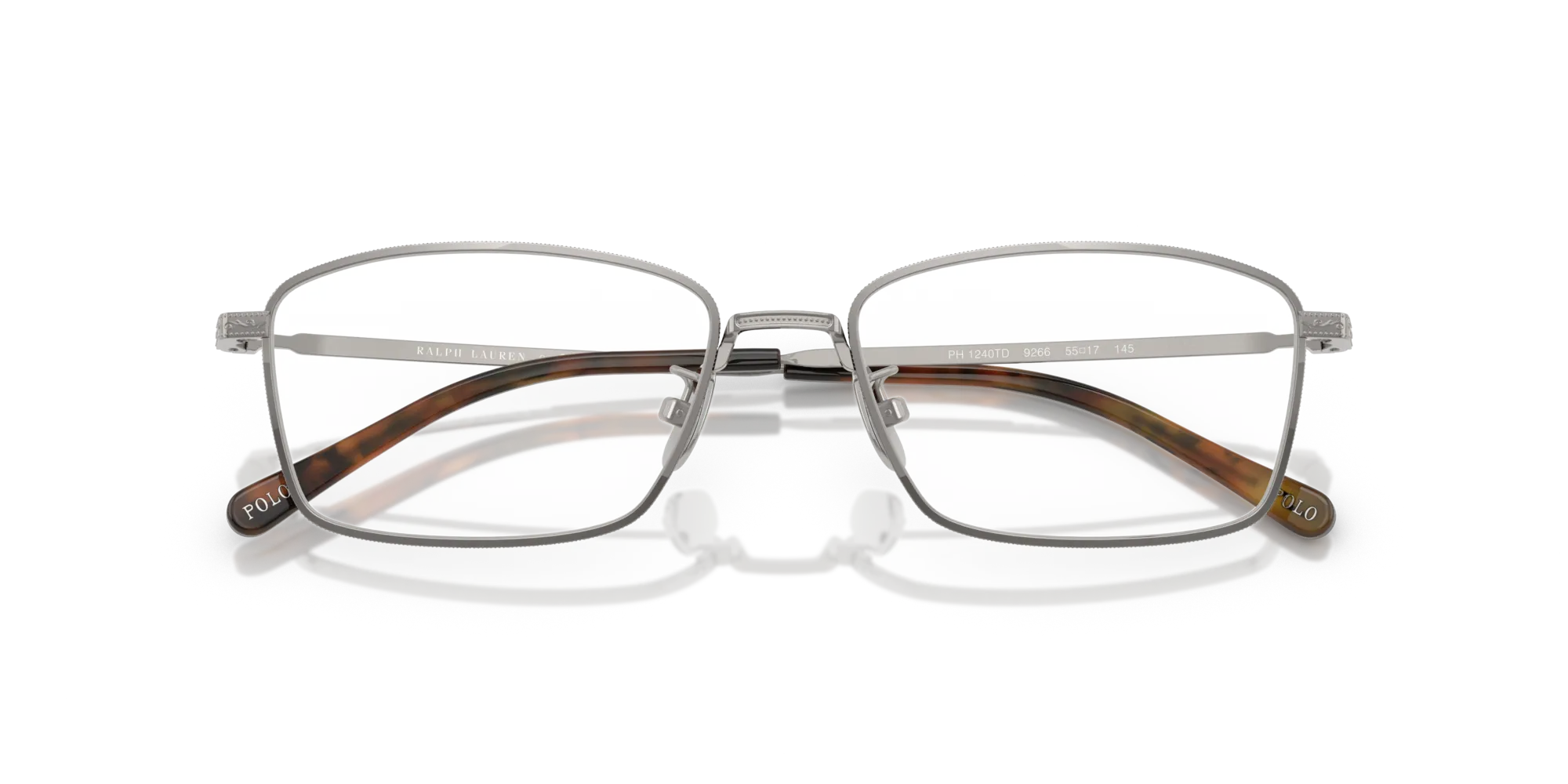 Polo Ralph Lauren PH1240TD 9266 Montature da vista Titanio Grigio Squadrata Normale - immagine 2