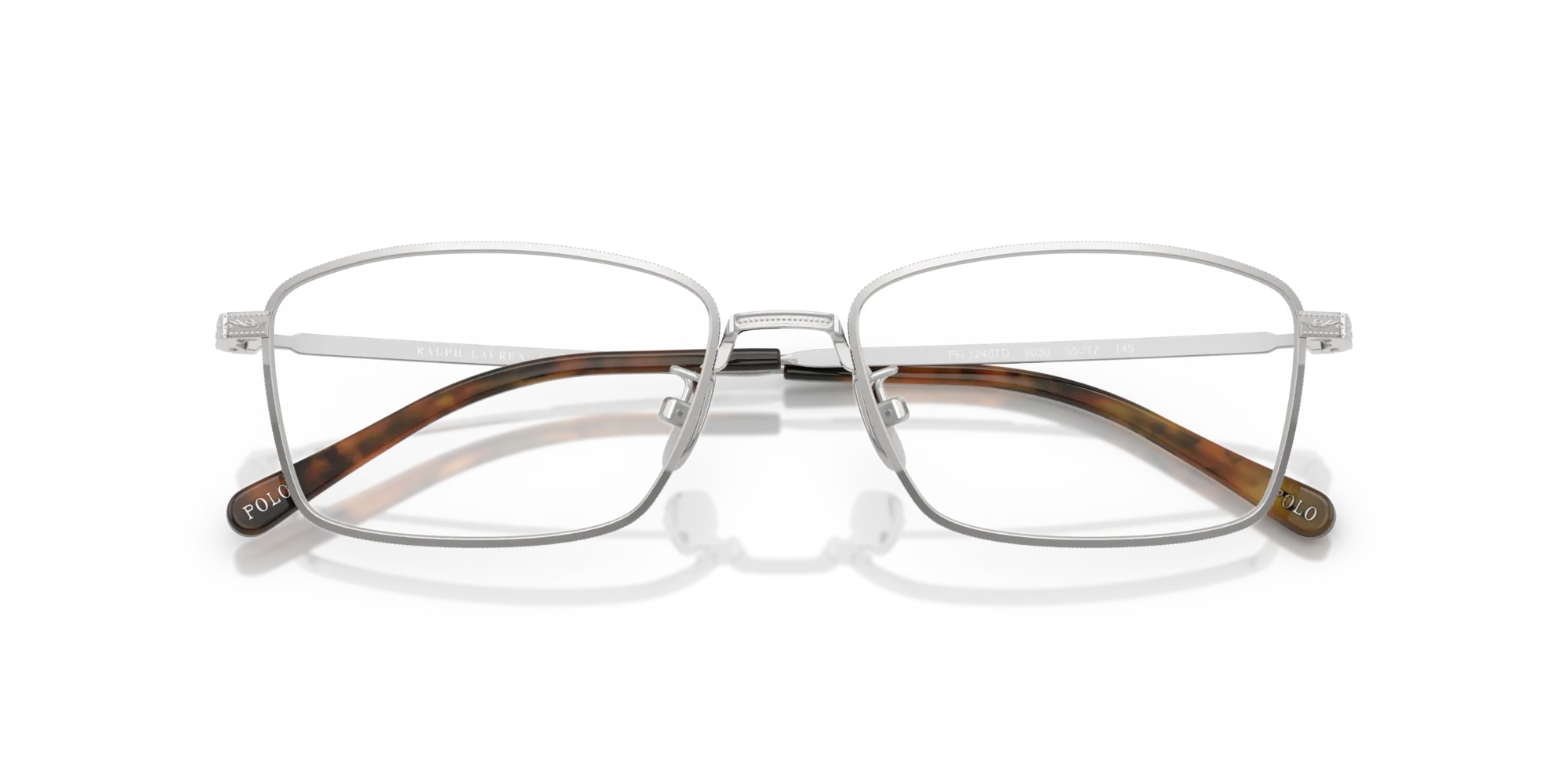 Polo Ralph Lauren PH1240TD 9030 Montature da vista Titanio Argento Squadrata Normale - immagine 2