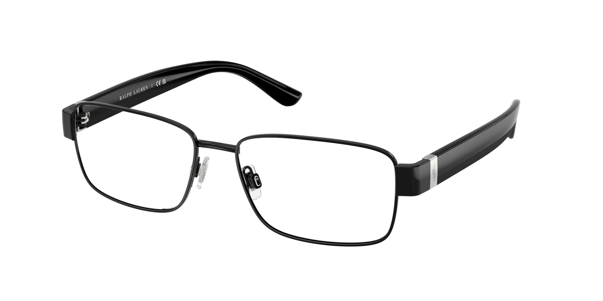 Polo Ralph Lauren PH1239 9223 Montature da vista Metallo Nero Squadrata Normale - immagine 1