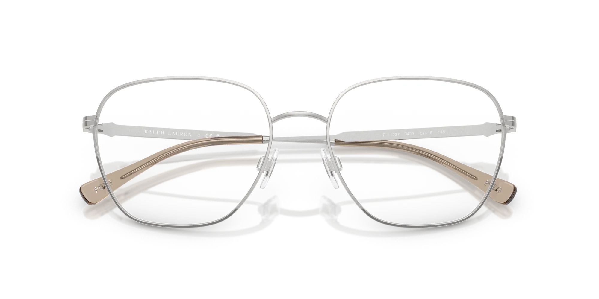 Polo Ralph Lauren PH1237 9423 Montature da vista Metallo Argento Geometrica Normale - immagine 2