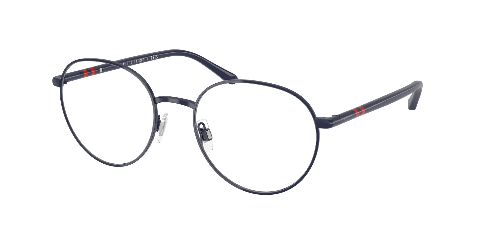 Polo Ralph Lauren PH1236 9273 Montature da vista Metallo Blu Trasparente Rotonda Normale - immagine 1