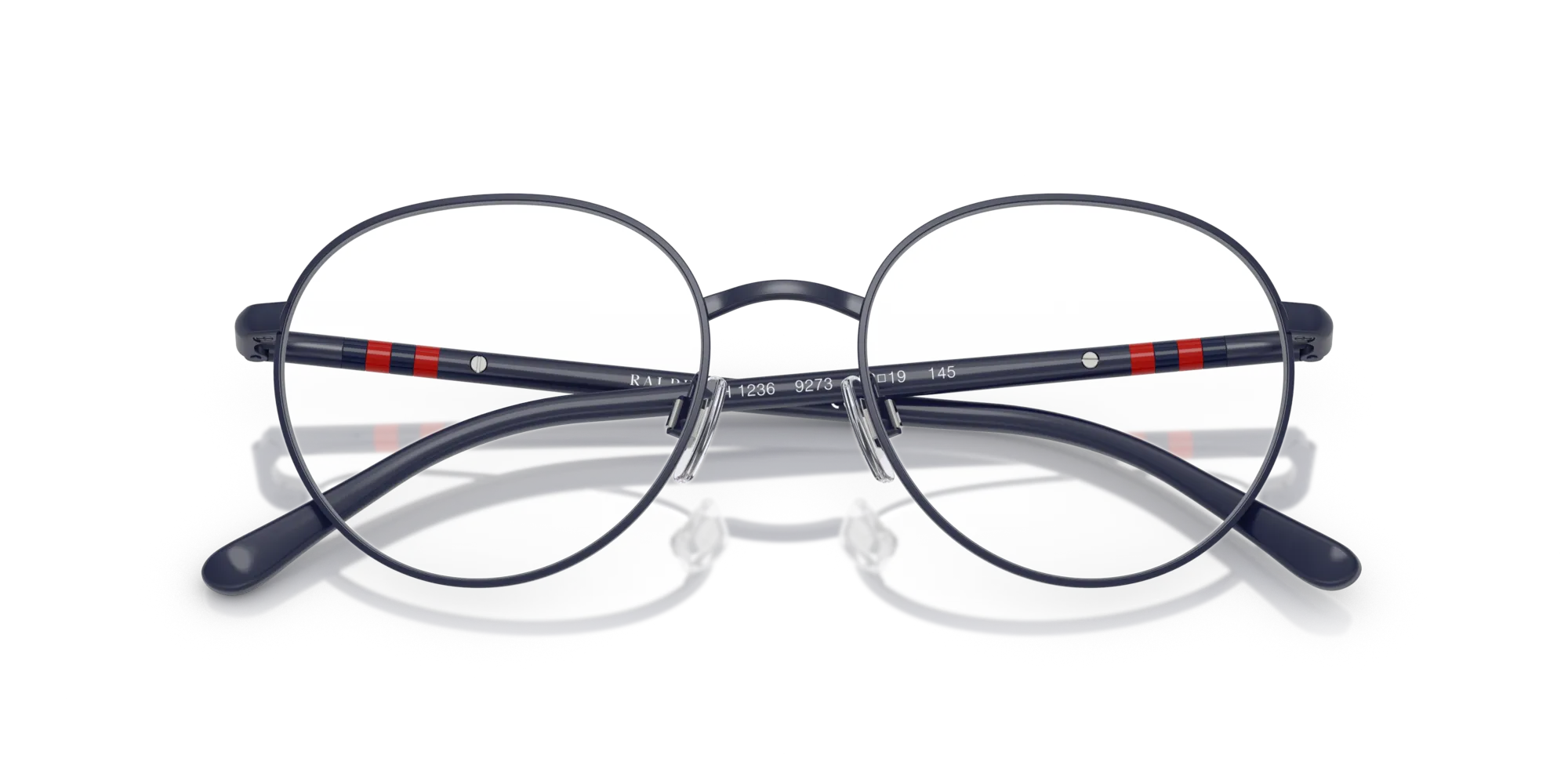 Polo Ralph Lauren PH1236 9273 Montature da vista Metallo Blu Trasparente Rotonda Normale - immagine 2