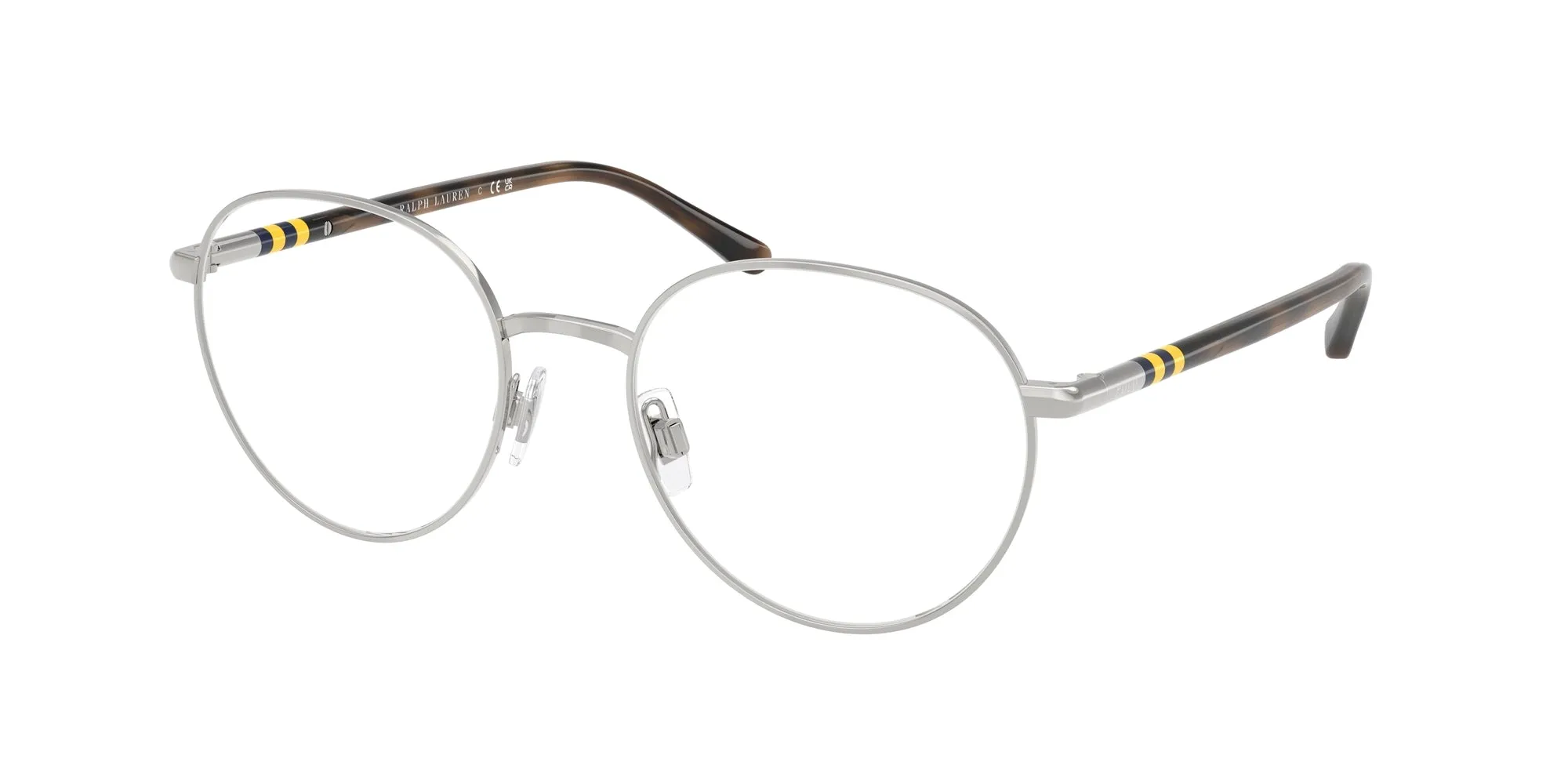 Polo Ralph Lauren PH1236 9001 Montature da vista Metallo Argento Rotonda Normale - immagine 1