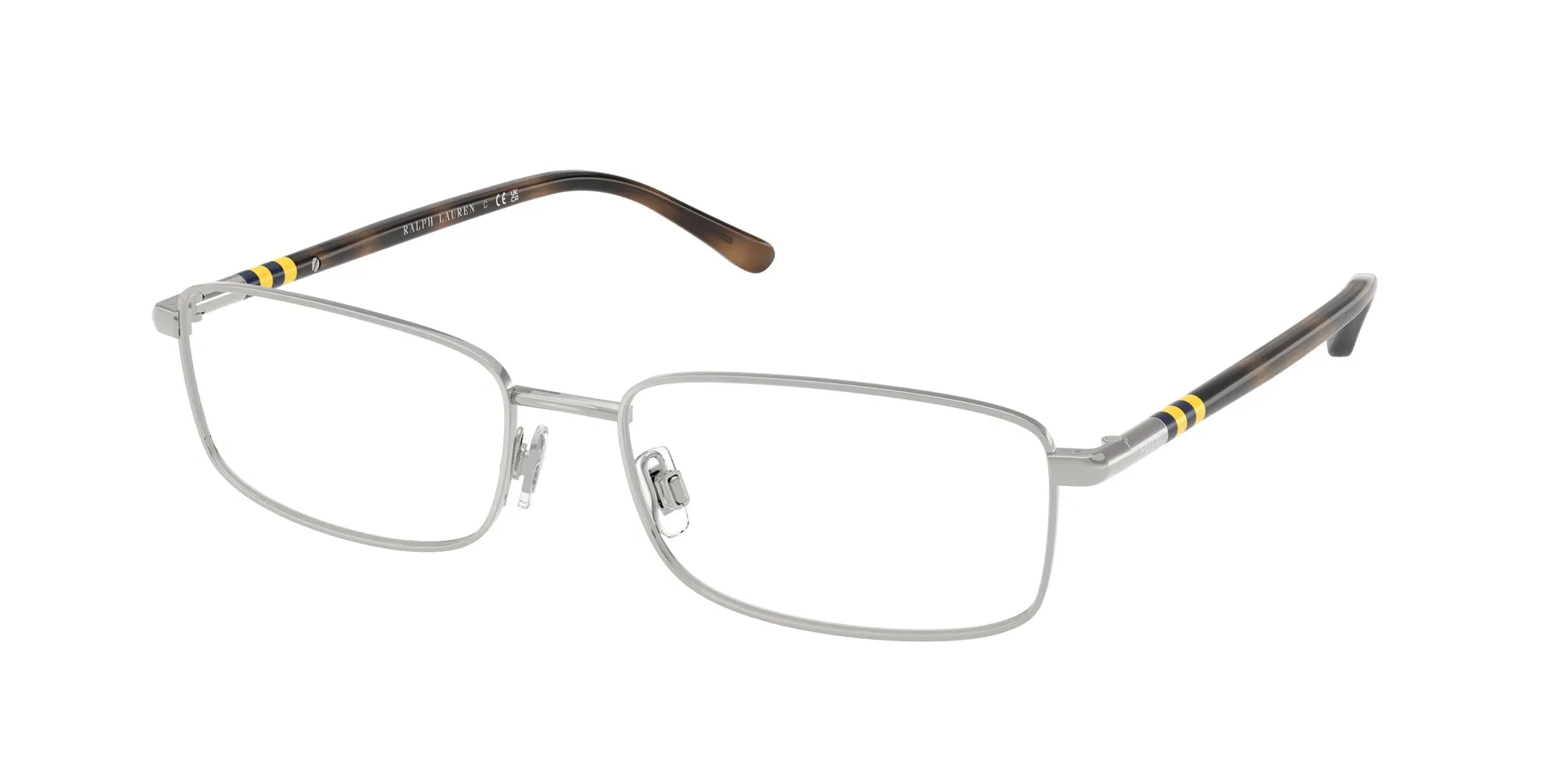Polo Ralph Lauren PH1235 9001 Montature da vista Metallo Argento Squadrata Normale - immagine 1