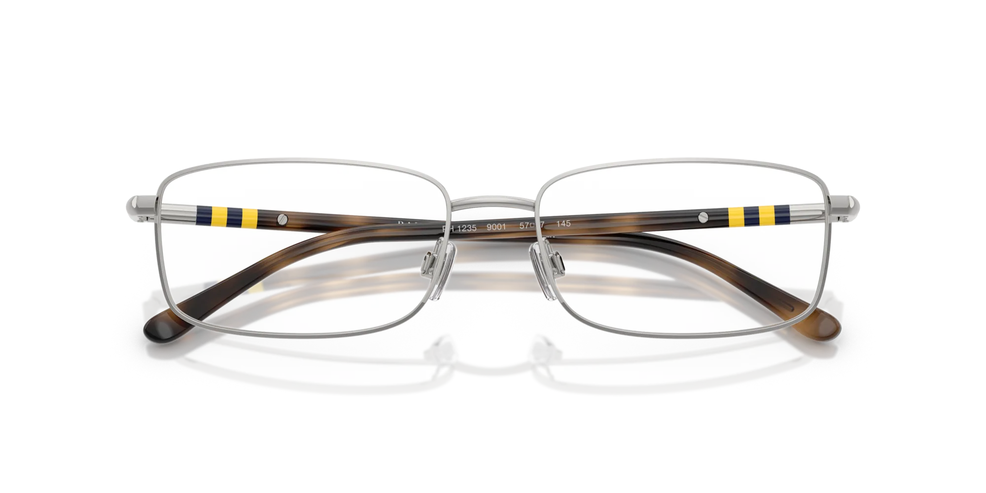 Polo Ralph Lauren PH1235 9001 Montature da vista Metallo Argento Squadrata Normale - immagine 2