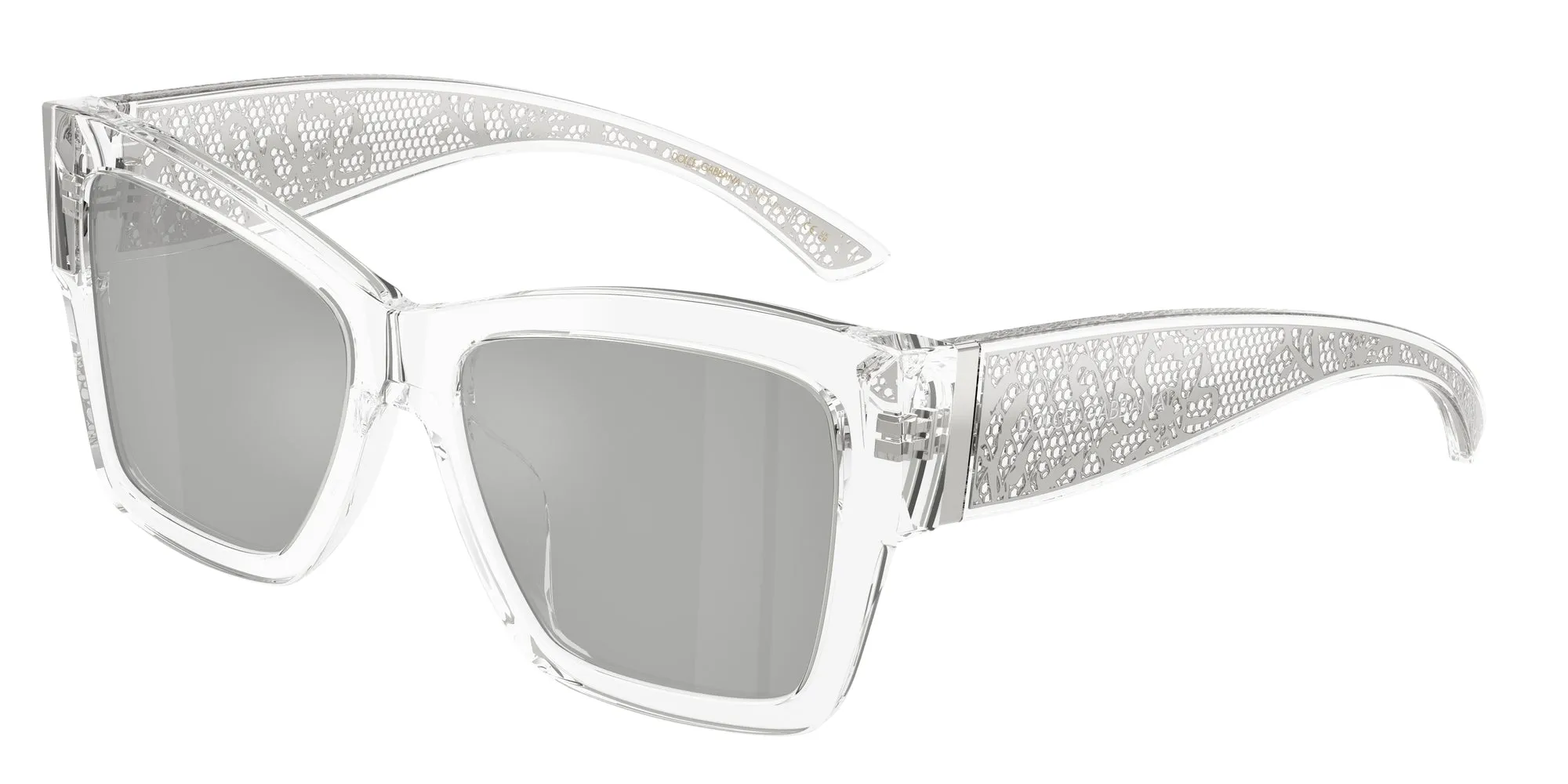Dolce & Gabbana DG4493 31338V Occhiali da sole Acetato Trasparente Grigio Squadrata Specchiate - immagine 1