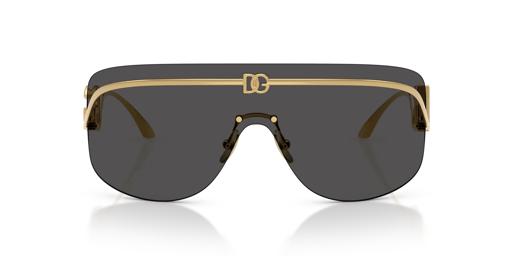 Dolce & Gabbana DG2320 02/87 Occhiali da sole Metallo Oro Grigio Pillow Normale - immagine 3