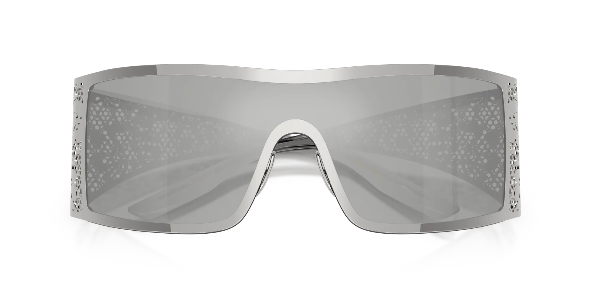 Dolce & Gabbana DG2317 05/8V Occhiali da sole Metallo Argento Argento Squadrata Specchiate - immagine 2
