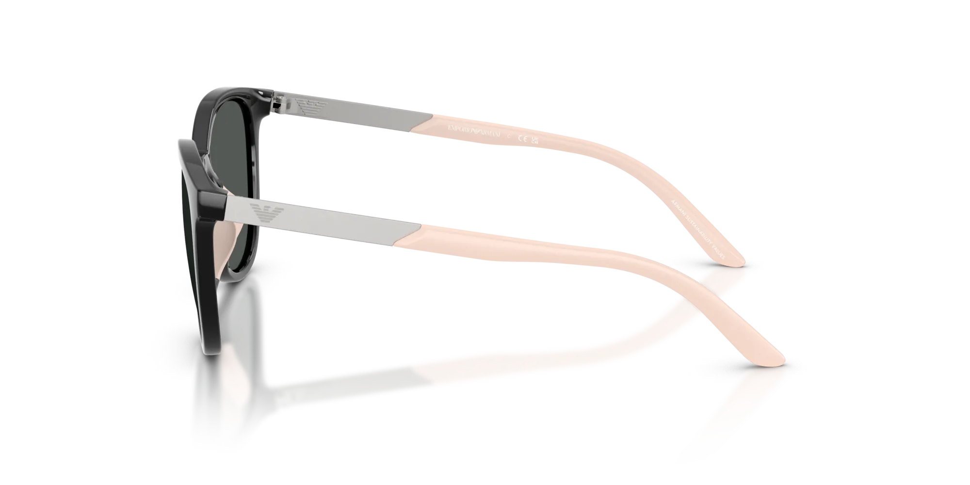 Emporio Armani EK4007U 501787 Occhiali da sole bambino Iniettato Nero Grigio Cat Eye Normale - immagine 4