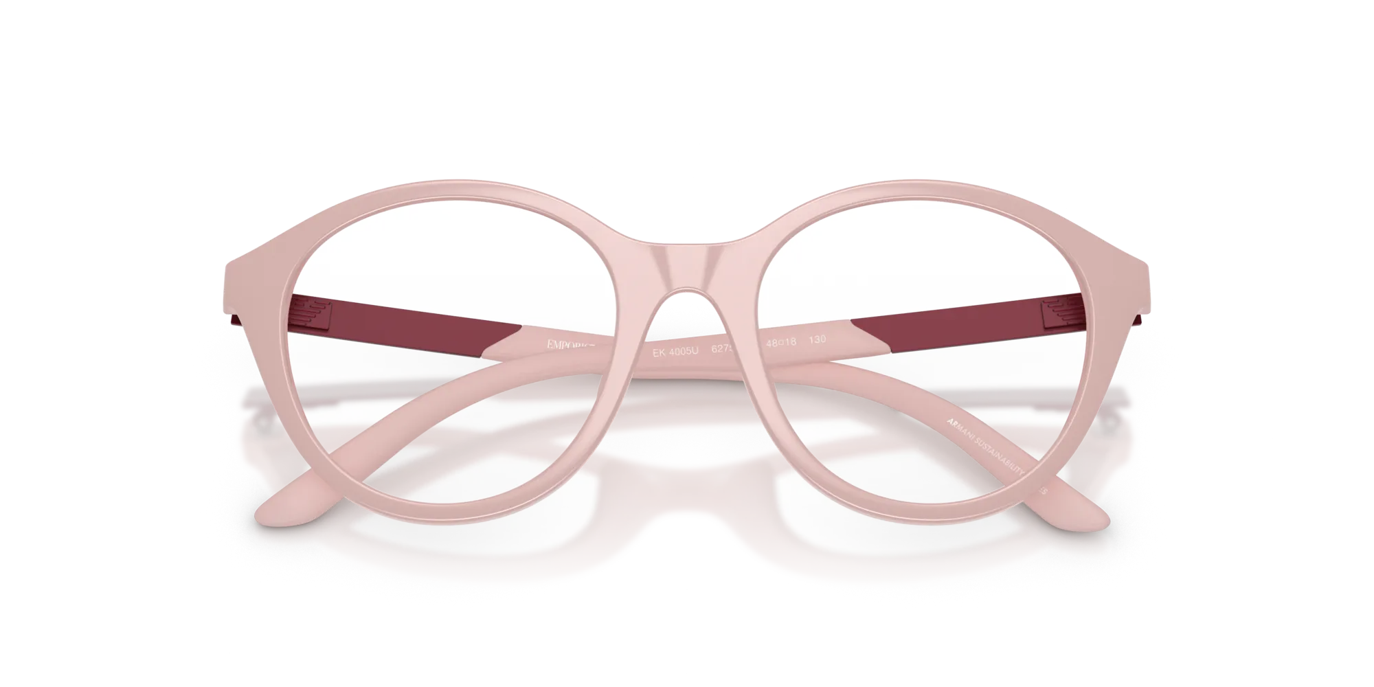 Emporio Armani EK4005U 62751W Occhiali da sole bambino Iniettato Rosa Trasparente Rotonda Normale - immagine 2