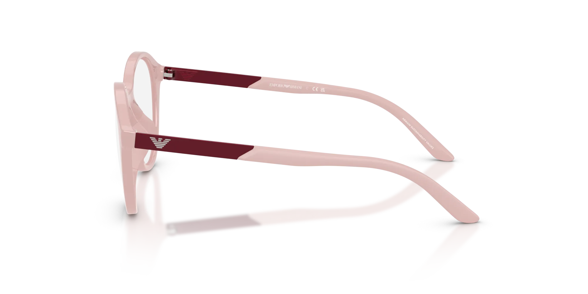 Emporio Armani EK4005U 62751W Occhiali da sole bambino Iniettato Rosa Trasparente Rotonda Normale - immagine 4