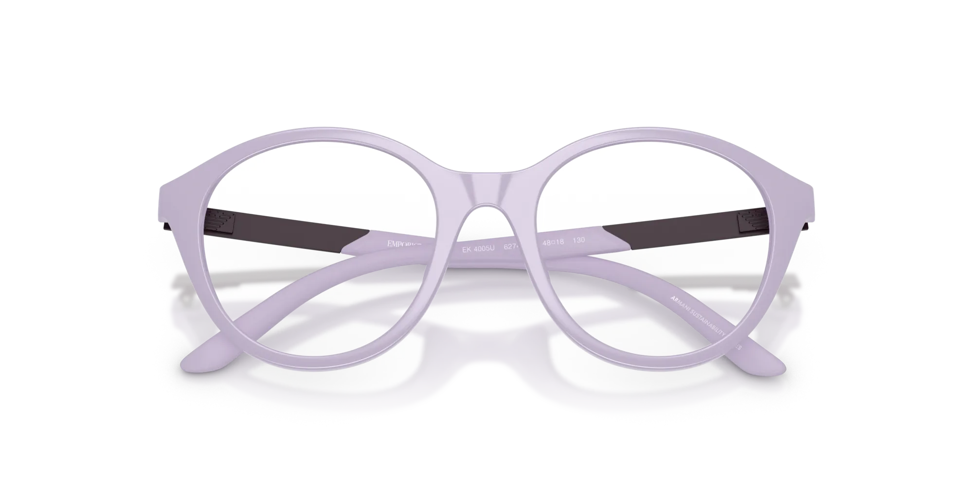 Emporio Armani EK4005U 62741W Occhiali da sole bambino Iniettato Viola Trasparente Rotonda Normale - immagine 2