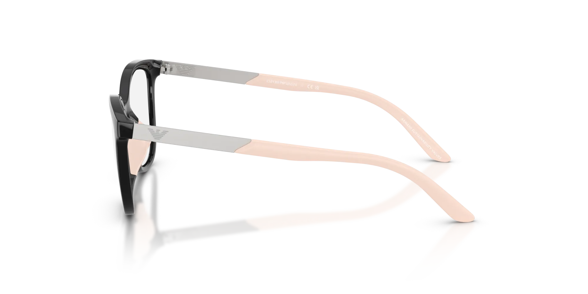 Emporio Armani EK3011U 5017 Montature da vista Iniettato Nero Farfalla Normale - immagine 4