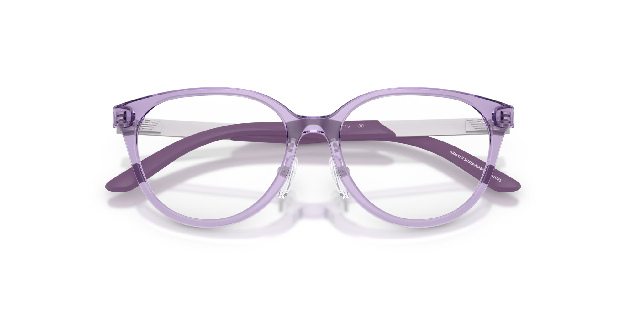 Emporio Armani EK3010 6280 Montature da vista Iniettato Viola Cat Eye Normale - immagine 2
