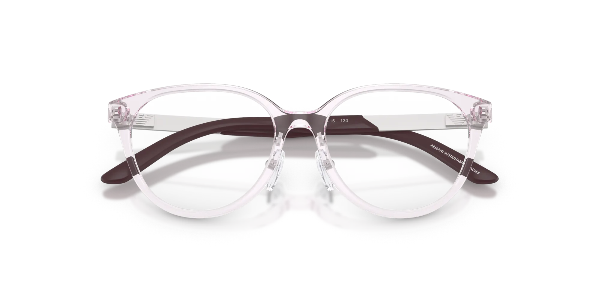 Emporio Armani EK3010 6139 Montature da vista Iniettato Rosa Cat Eye Normale - immagine 2