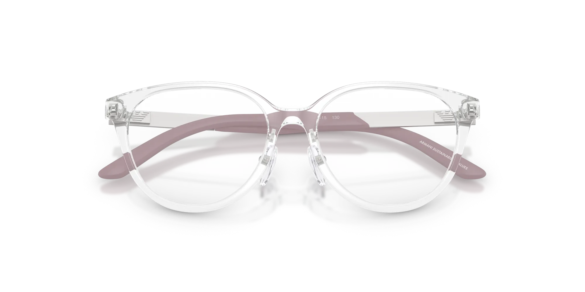 Emporio Armani EK3010 5893 Montature da vista Iniettato Trasparente Cat Eye Normale - immagine 2
