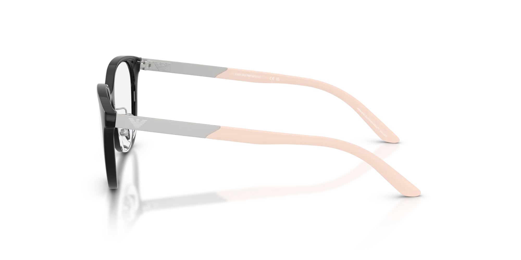 Emporio Armani EK3010 5017 Montature da vista Iniettato Nero Cat Eye Normale - immagine 4