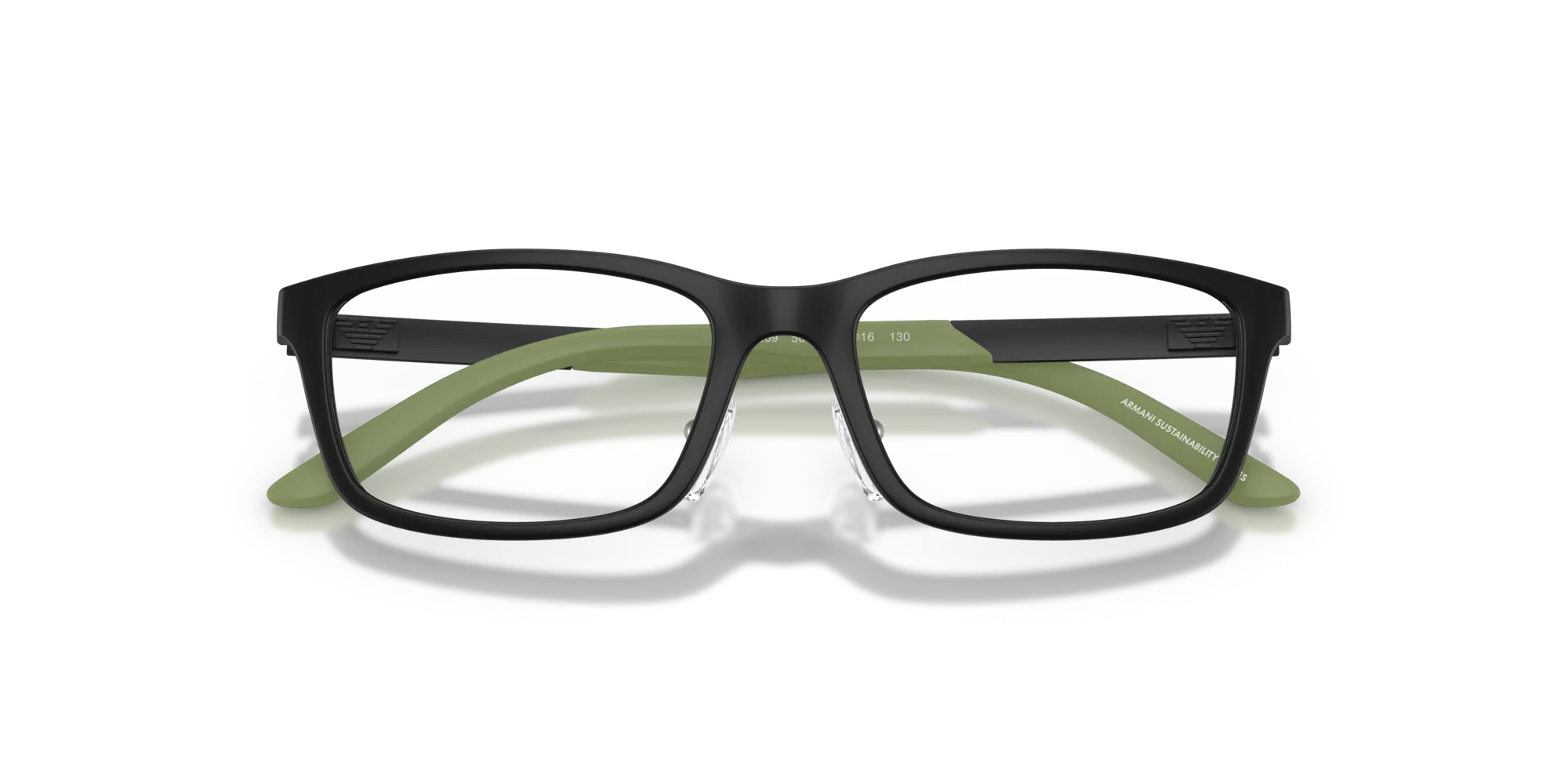 Emporio Armani EK3009 5001 Montature da vista Iniettato Nero Squadrata Normale - immagine 2