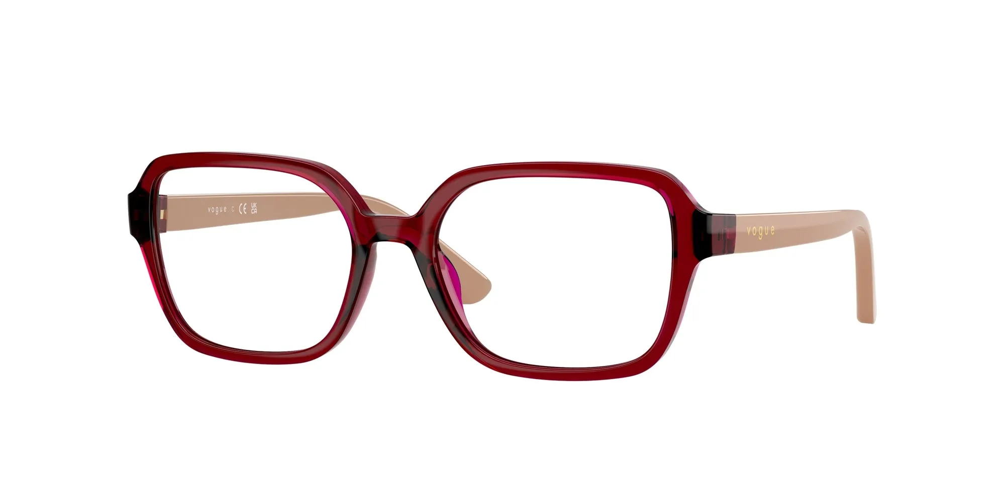 VOGUE EYEWEAR VY2032 3066 Montature da vista Nylon Rosso Geometrica Normale - immagine 1