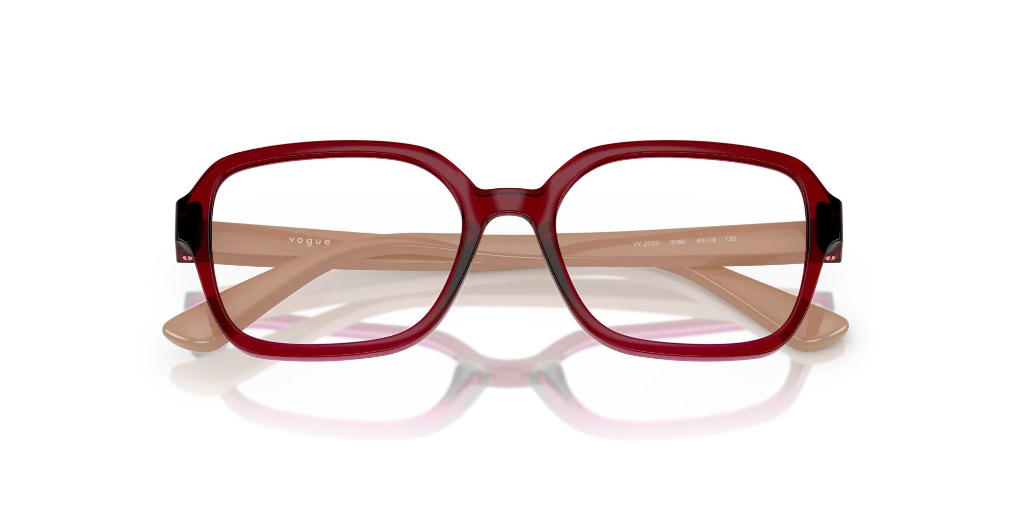 VOGUE EYEWEAR VY2032 3066 Montature da vista Nylon Rosso Geometrica Normale - immagine 2