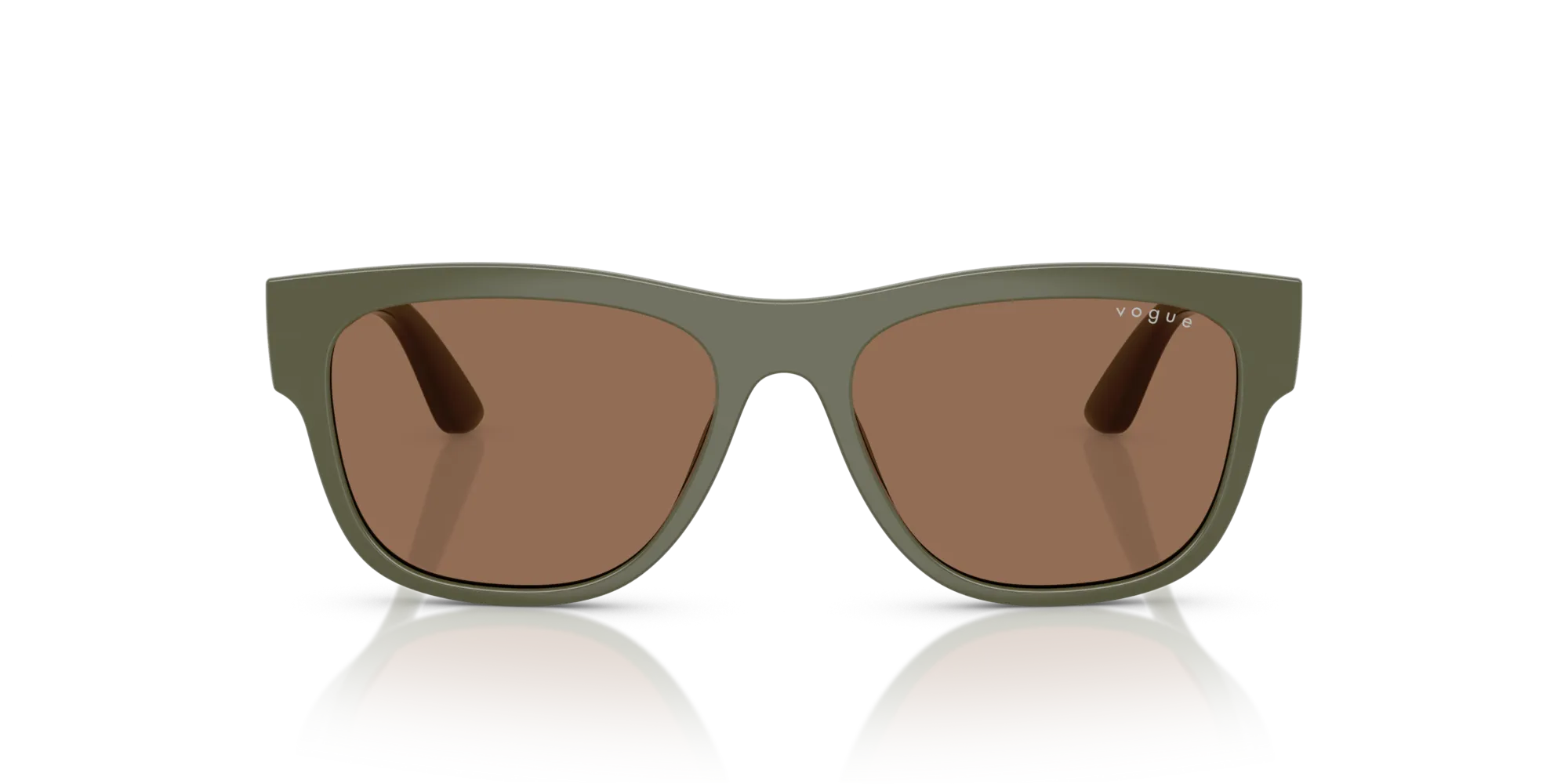 VOGUE EYEWEAR VJ2030 318573 Occhiali da sole Nylon Verde Marrone Pillow Normale - immagine 3