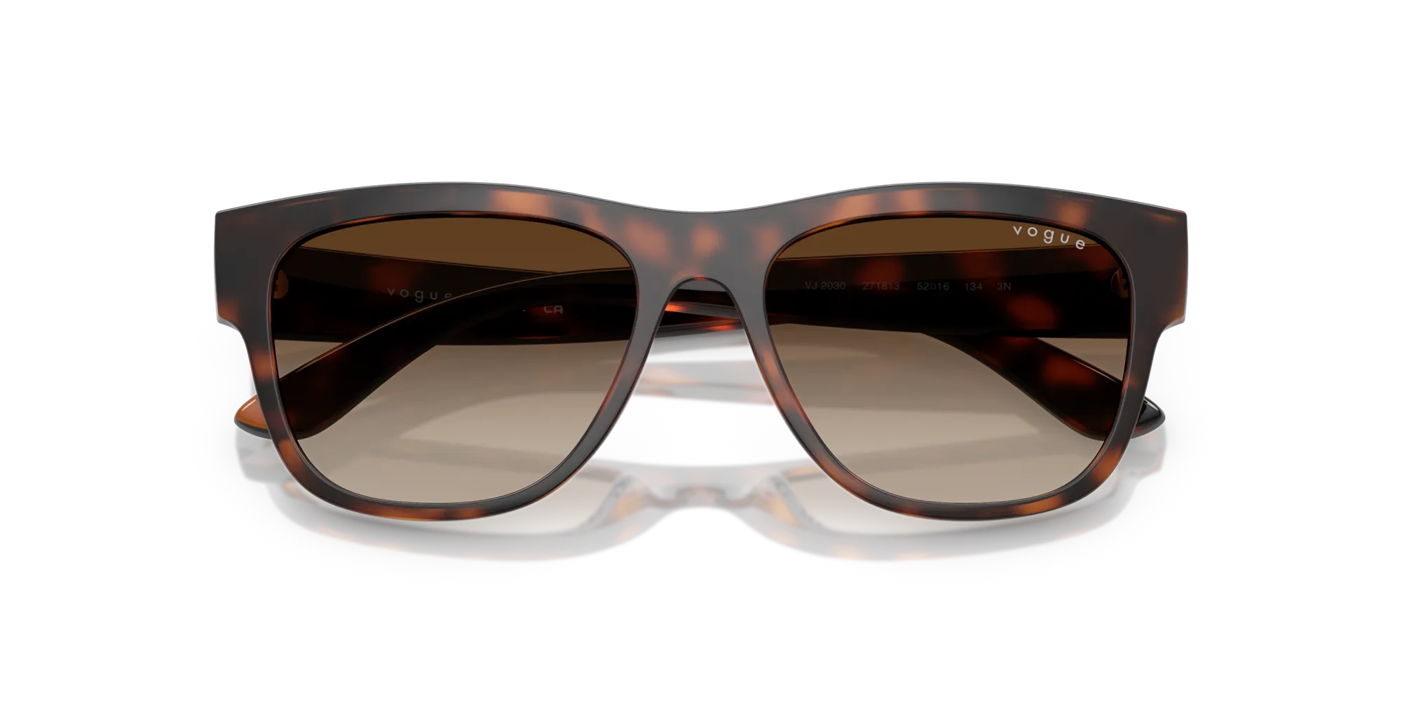 VOGUE EYEWEAR VJ2030 271813 Occhiali da sole bambino Nylon Marrone Marrone Pillow Normale Sfumato - immagine 2