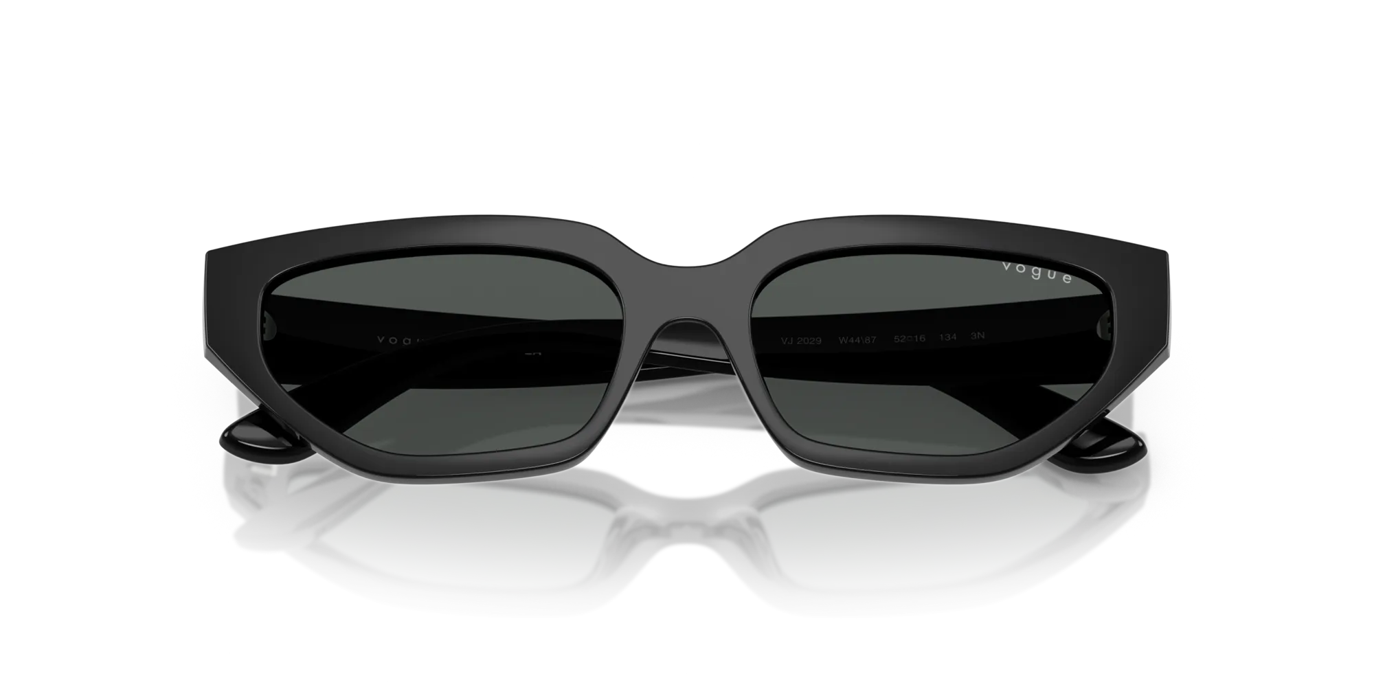 VOGUE EYEWEAR VJ2029 W44/87 Occhiali da sole bambino Nylon Nero Grigio Geometrica Normale - immagine 2