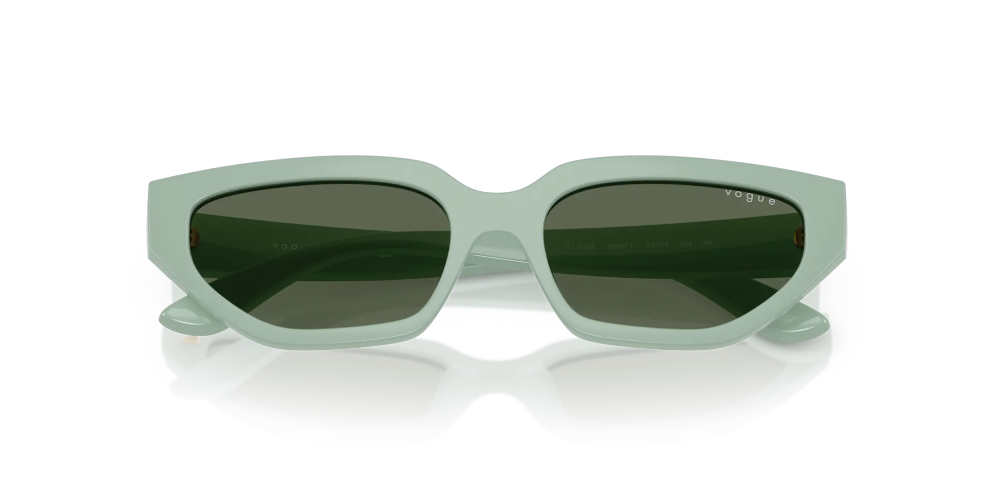 VOGUE EYEWEAR VJ2029 320571 Occhiali da sole Nylon Verde Verde Geometrica Normale - immagine 2