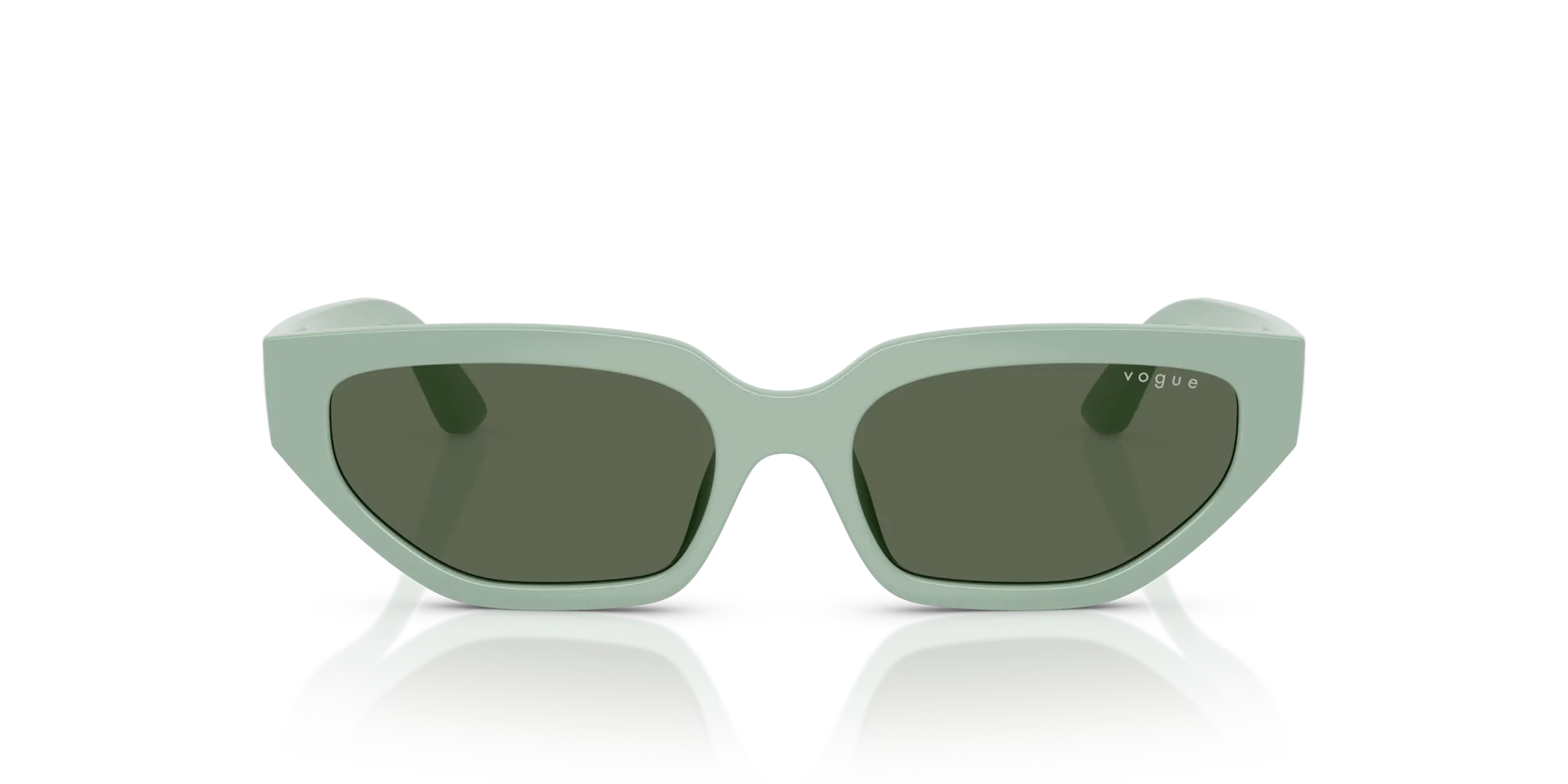 VOGUE EYEWEAR VJ2029 320571 Occhiali da sole Nylon Verde Verde Geometrica Normale - immagine 3