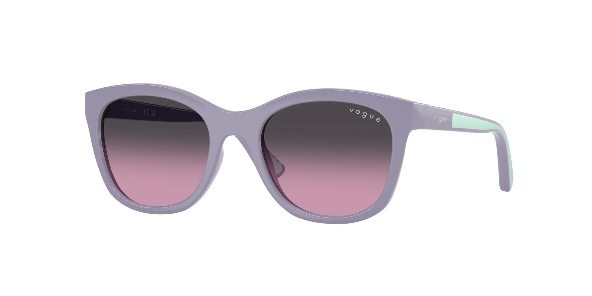 VOGUE EYEWEAR VJ2028 32104Q Occhiali da sole bambino Nylon Viola Grigio Pantos Normale Sfumato - immagine 1