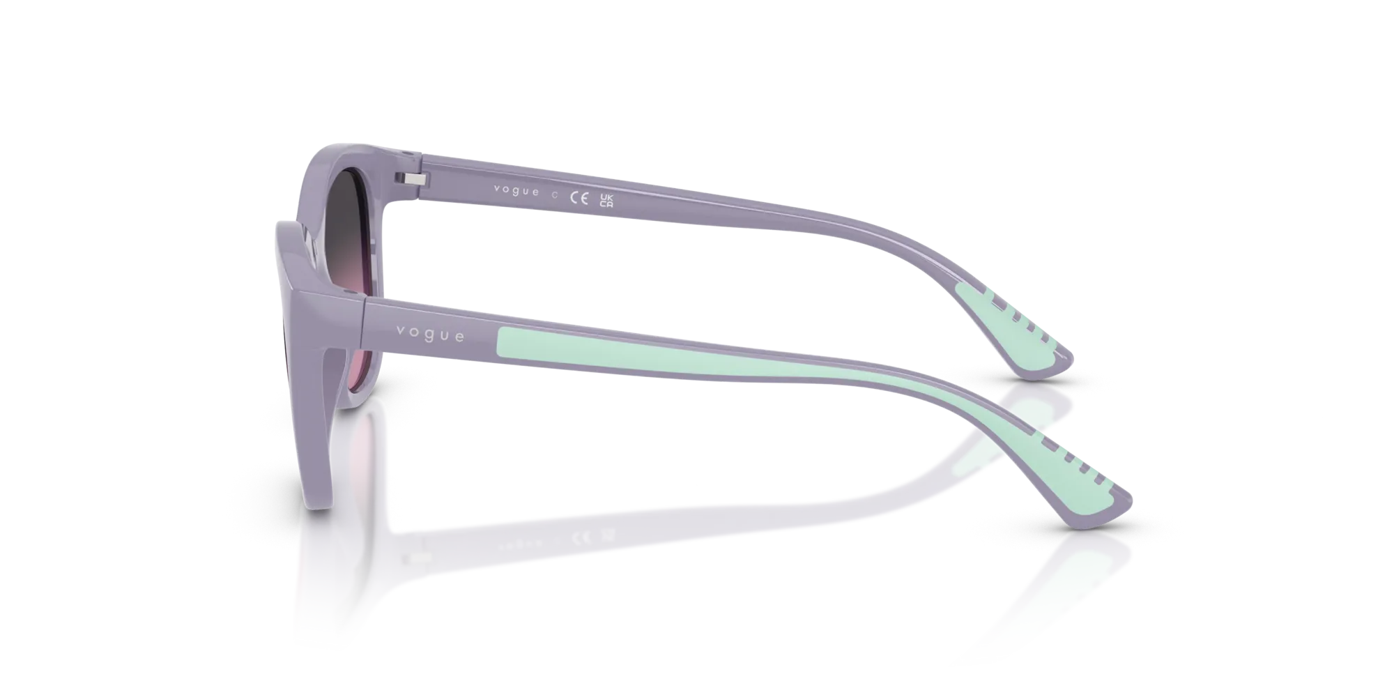 VOGUE EYEWEAR VJ2028 32104Q Occhiali da sole bambino Nylon Viola Grigio Pantos Normale Sfumato - immagine 4