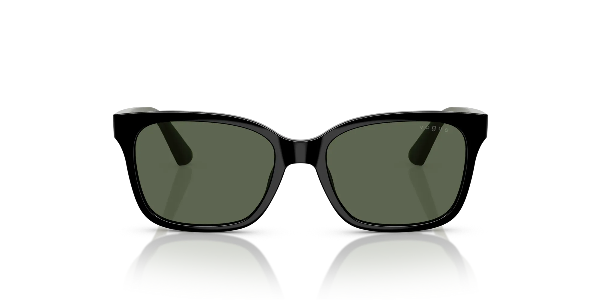 VOGUE EYEWEAR VJ2027 W44/71 Occhiali da sole bambino Nylon Nero Verde Squadrata Normale - immagine 3