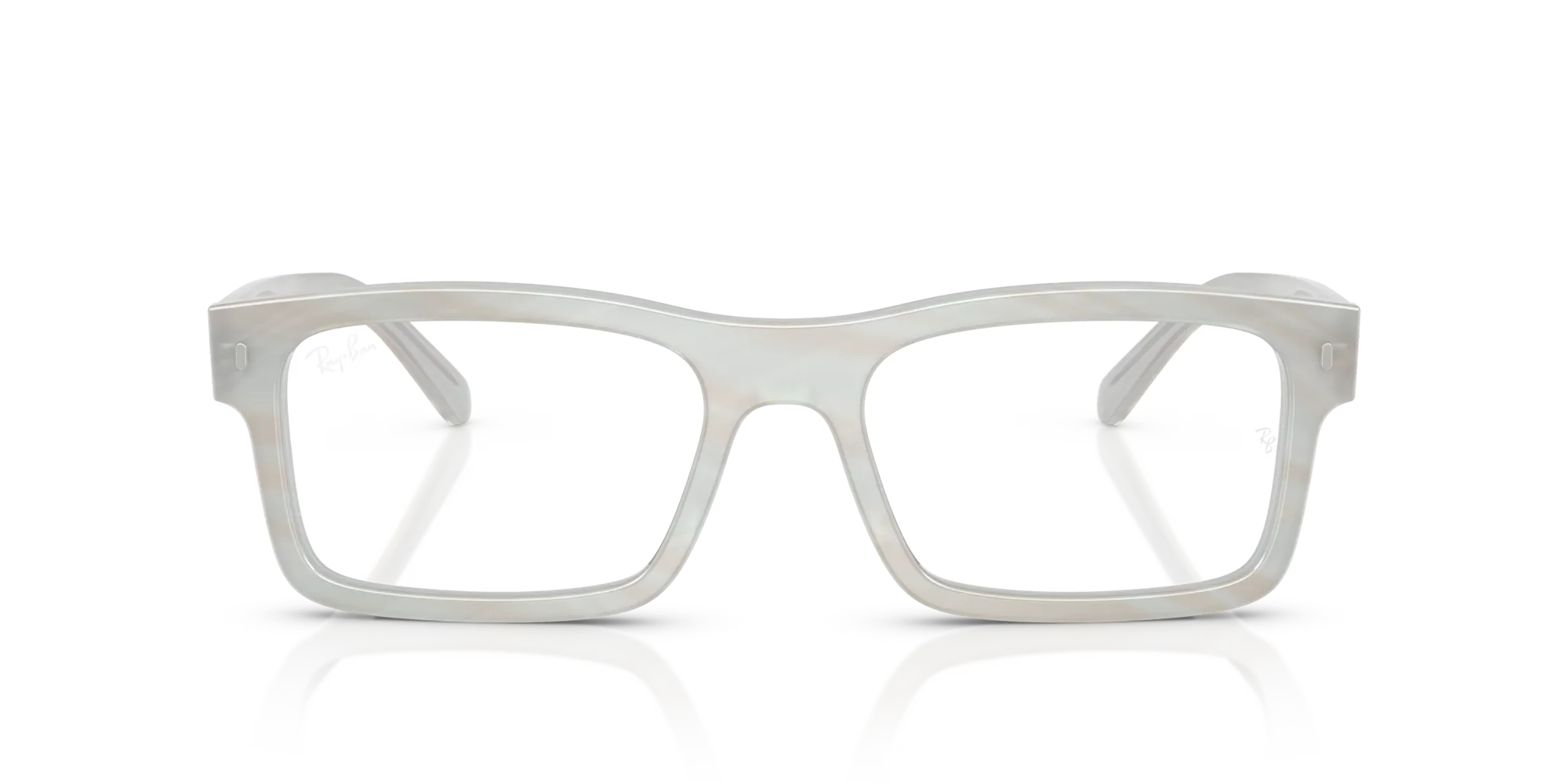 Ray - Ban RX5435 8382 Montature da vista Acetato Blu Trasparente Squadrata Normale - immagine 3