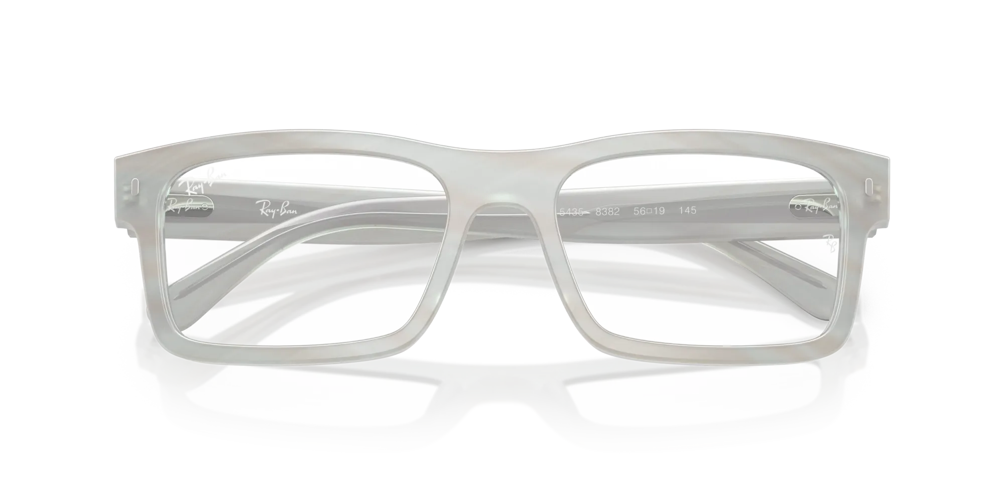 Ray - Ban RX5435 8382 Montature da vista Acetato Blu Trasparente Squadrata Normale - immagine 2