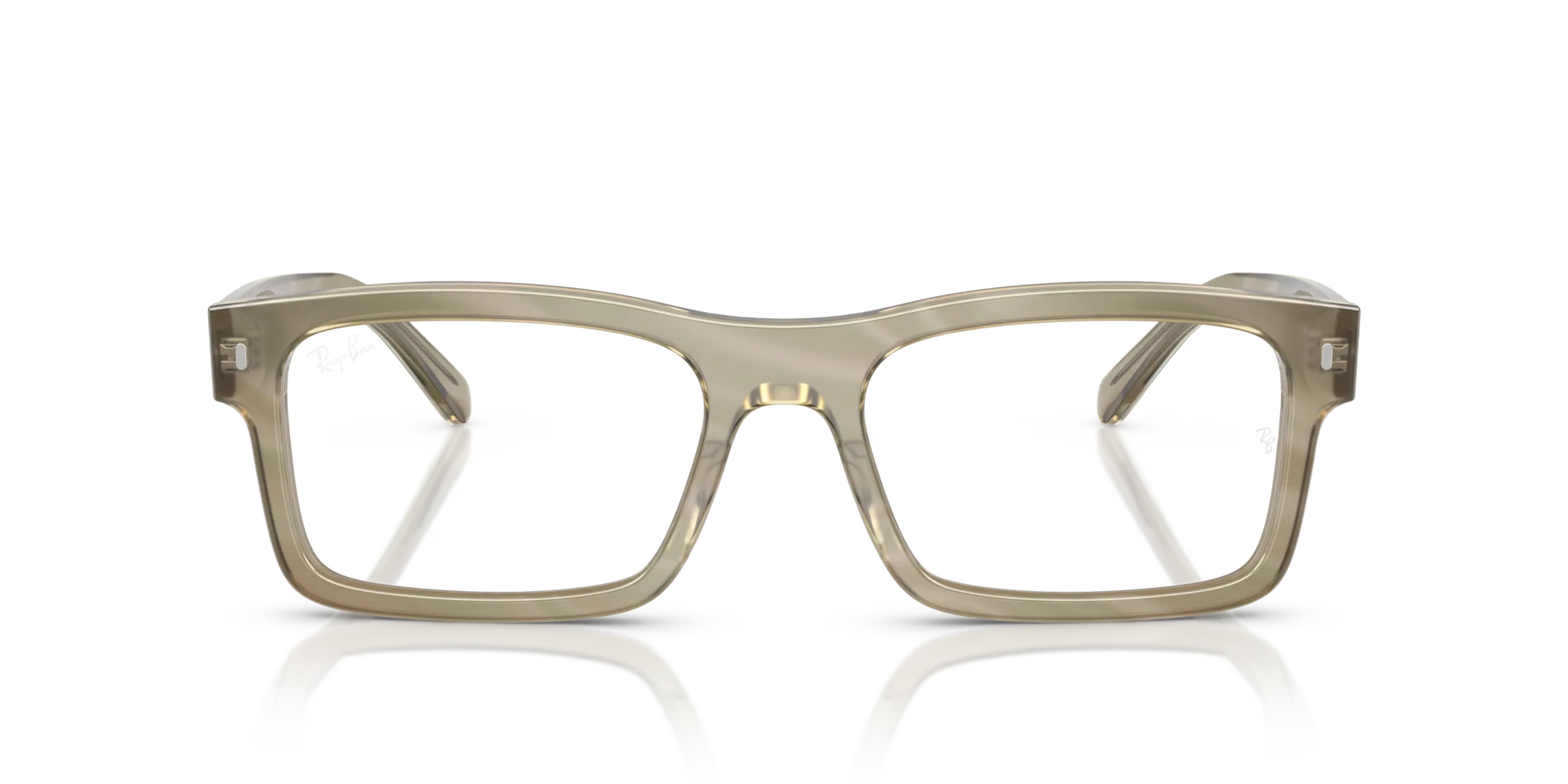 Ray - Ban RX5435 8381 Montature da vista Acetato Grigio Trasparente Squadrata Normale - immagine 3