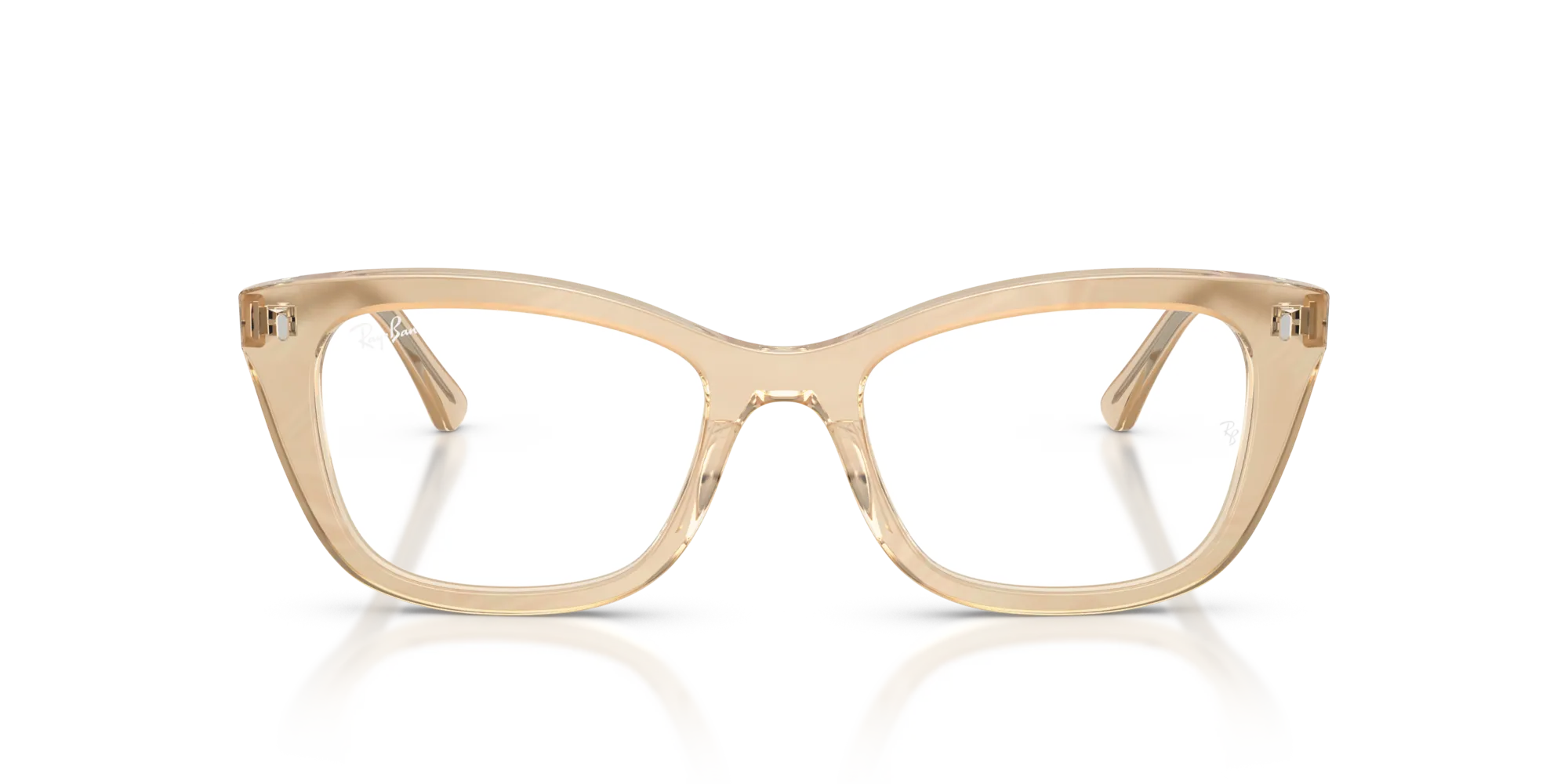 Ray - Ban RX5433 8294 Montature da vista Acetato Marrone Trasparente Pillow Normale - immagine 3