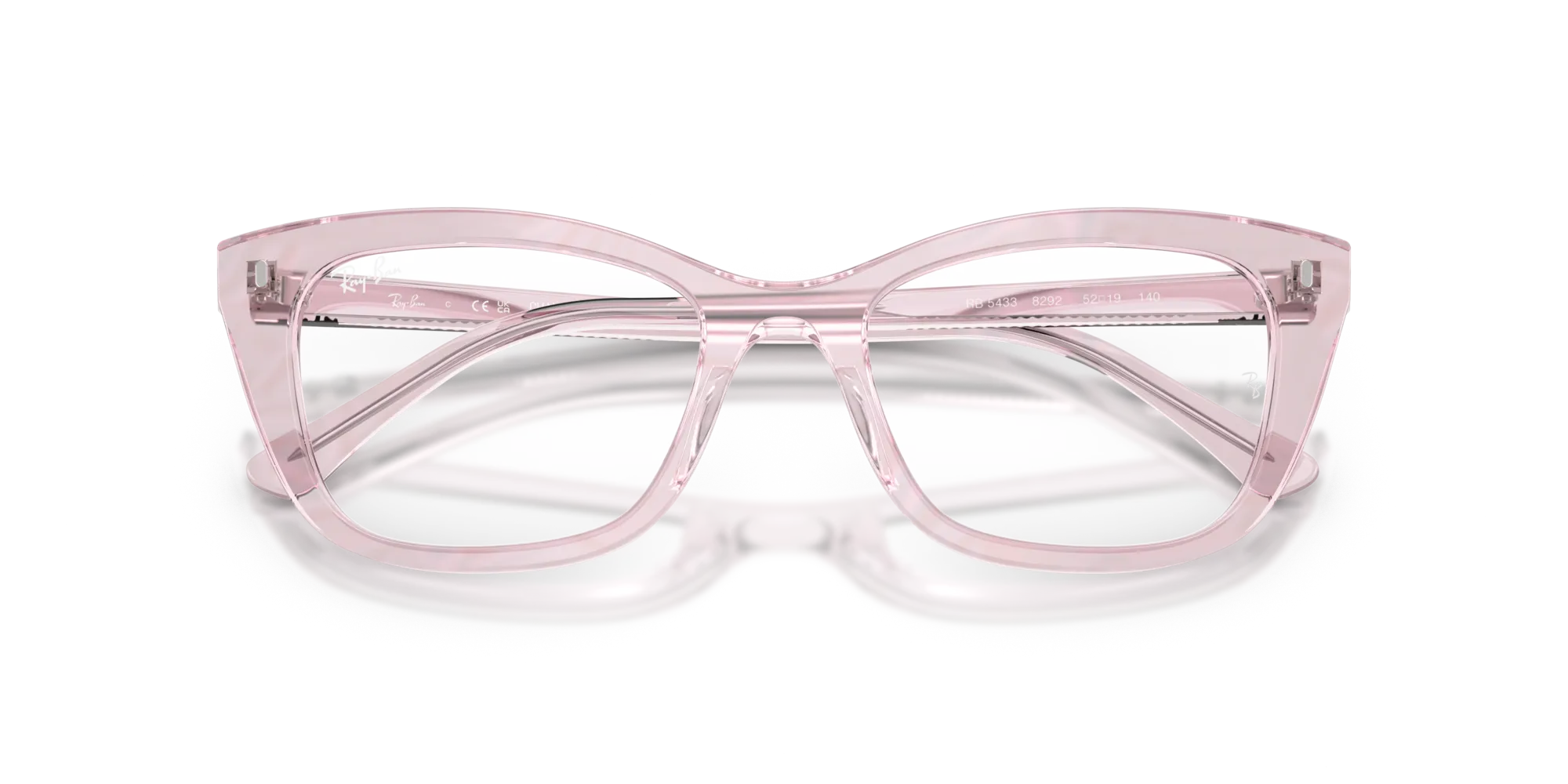 Ray - Ban RX5433 8292 Montature da vista Acetato Viola Trasparente Pillow Normale - immagine 2
