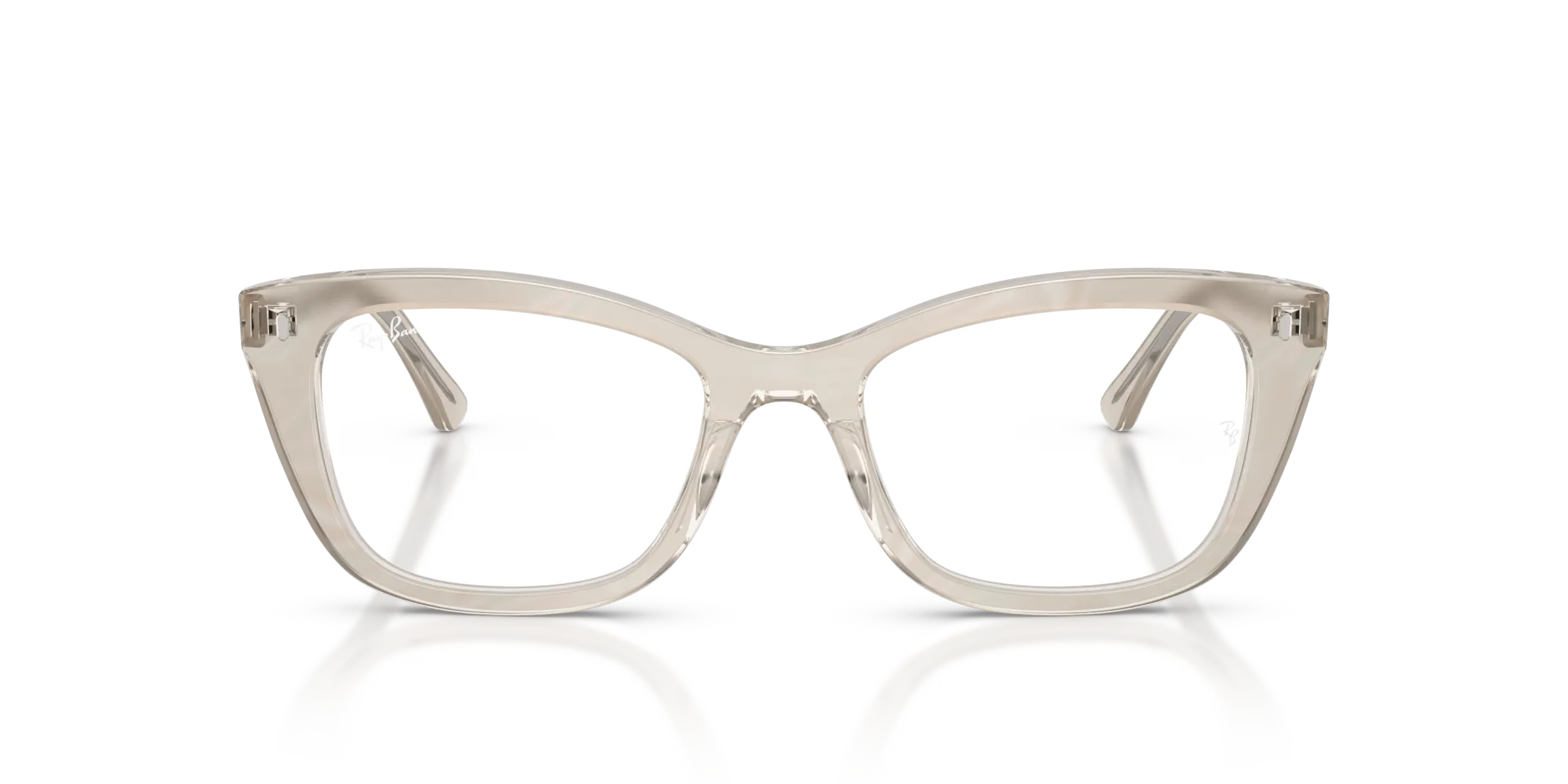 Ray - Ban RX5433 8291 Montature da vista Acetato Grigio Trasparente Pillow Normale - immagine 3