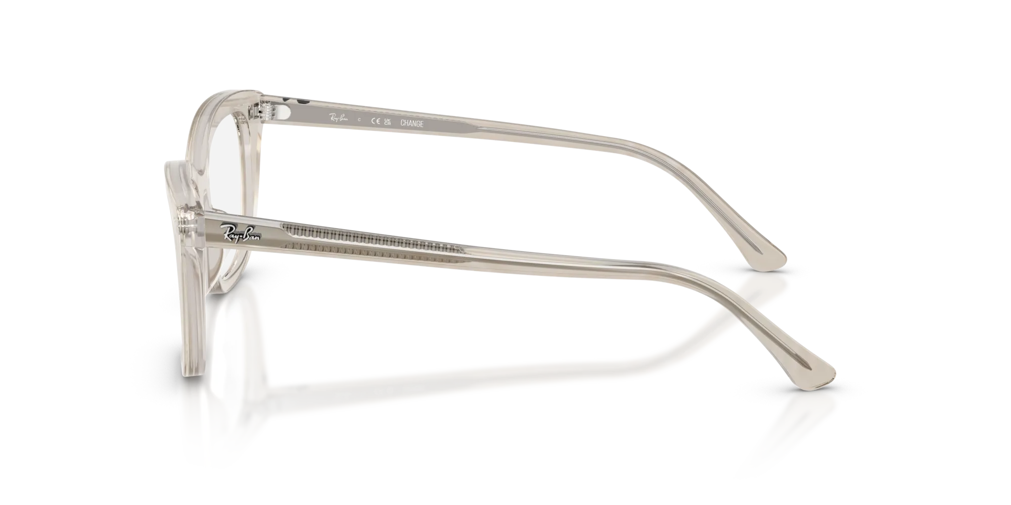 Ray - Ban RX5433 8291 Montature da vista Acetato Grigio Trasparente Pillow Normale - immagine 4