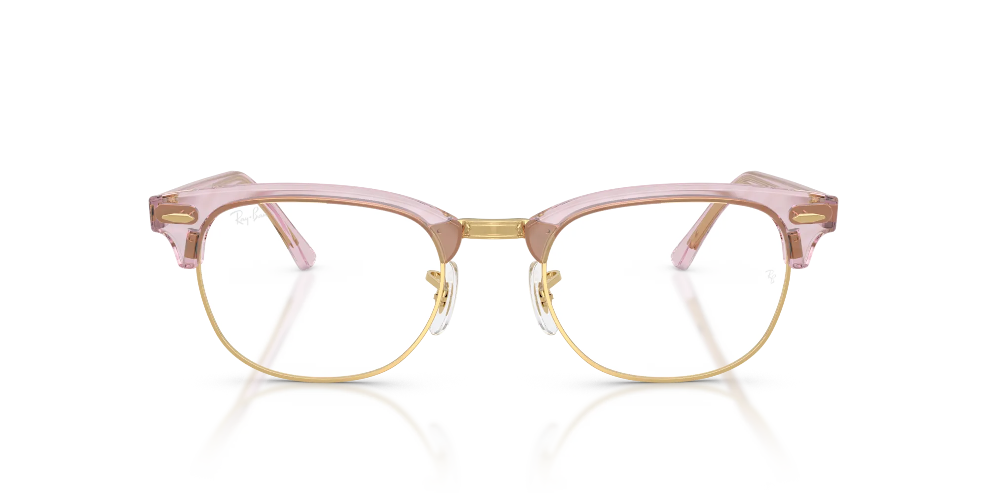 Ray - Ban RX5154 CLUBMASTER 8292 Montature da vista Acetato Viola Trasparente Squadrata Normale - immagine 3