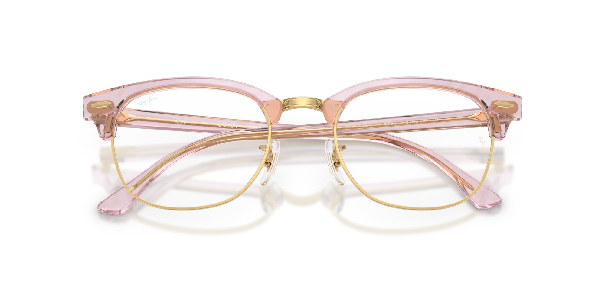 Ray - Ban RX5154 CLUBMASTER 8292 Montature da vista Acetato Viola Trasparente Squadrata Normale - immagine 2