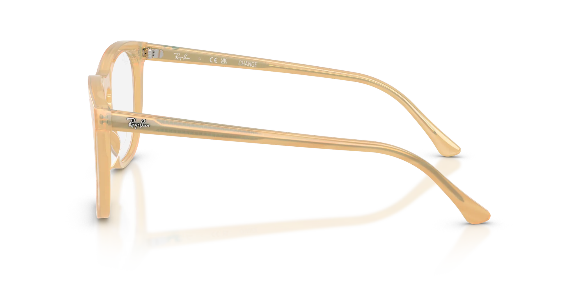 Ray - Ban RX2210V 8383 Montature da vista Acetato Marrone Trasparente Squadrata Normale - immagine 4