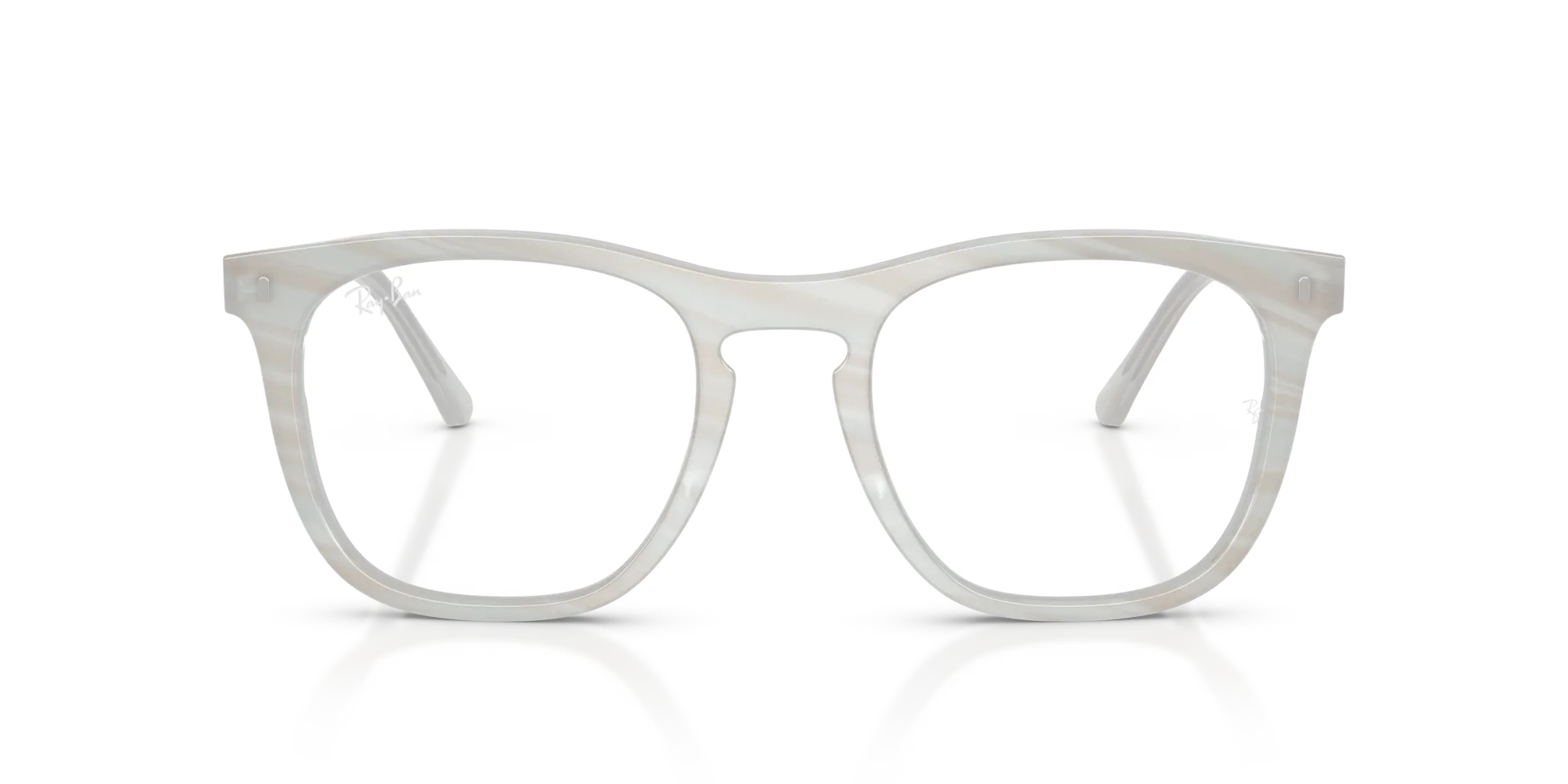 Ray - Ban RX2210V 8382 Montature da vista Acetato Blu Trasparente Squadrata Normale - immagine 3