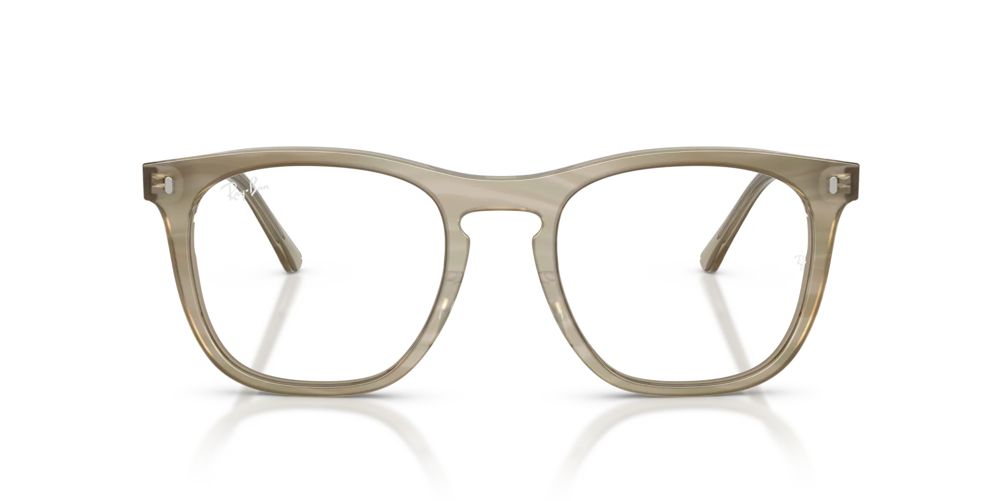 Ray - Ban RX2210V 8381 Montature da vista Acetato Grigio Trasparente Squadrata Normale - immagine 3