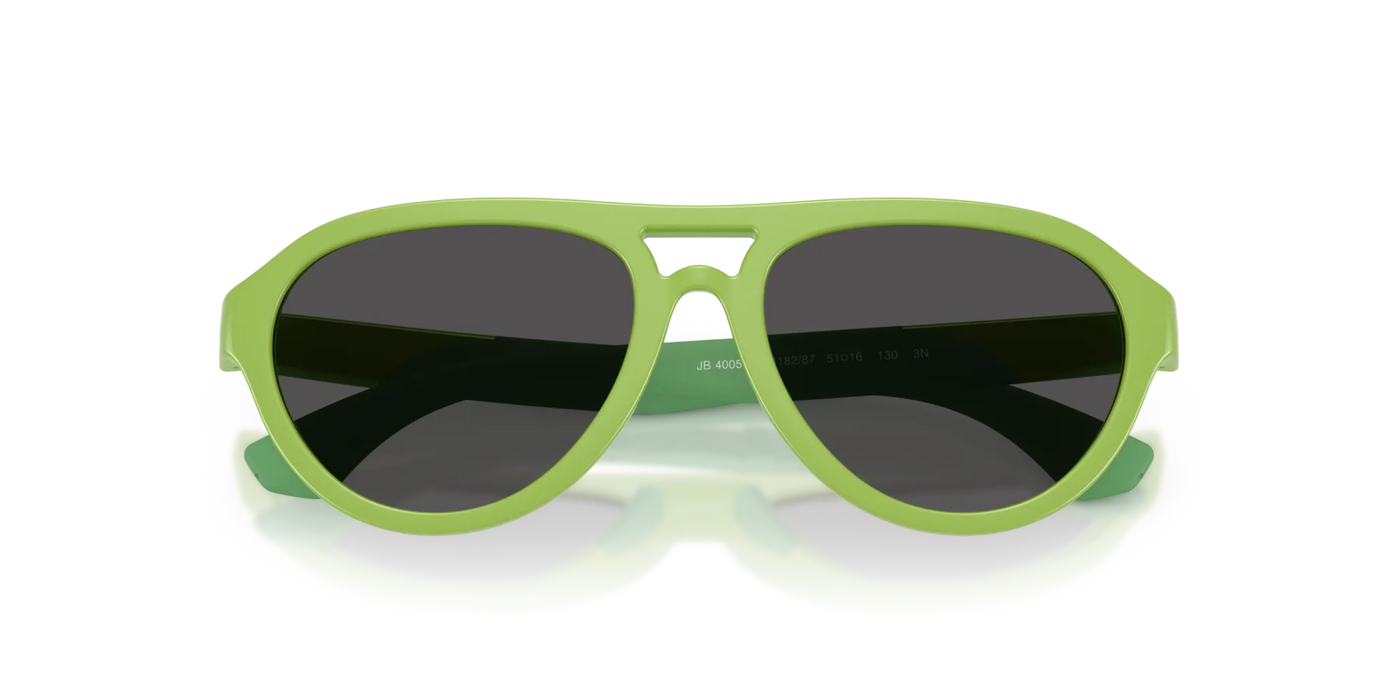 Burberry JB4005U 418287 Occhiali da sole Iniettato Verde Grigio Pilot Normale - immagine 2
