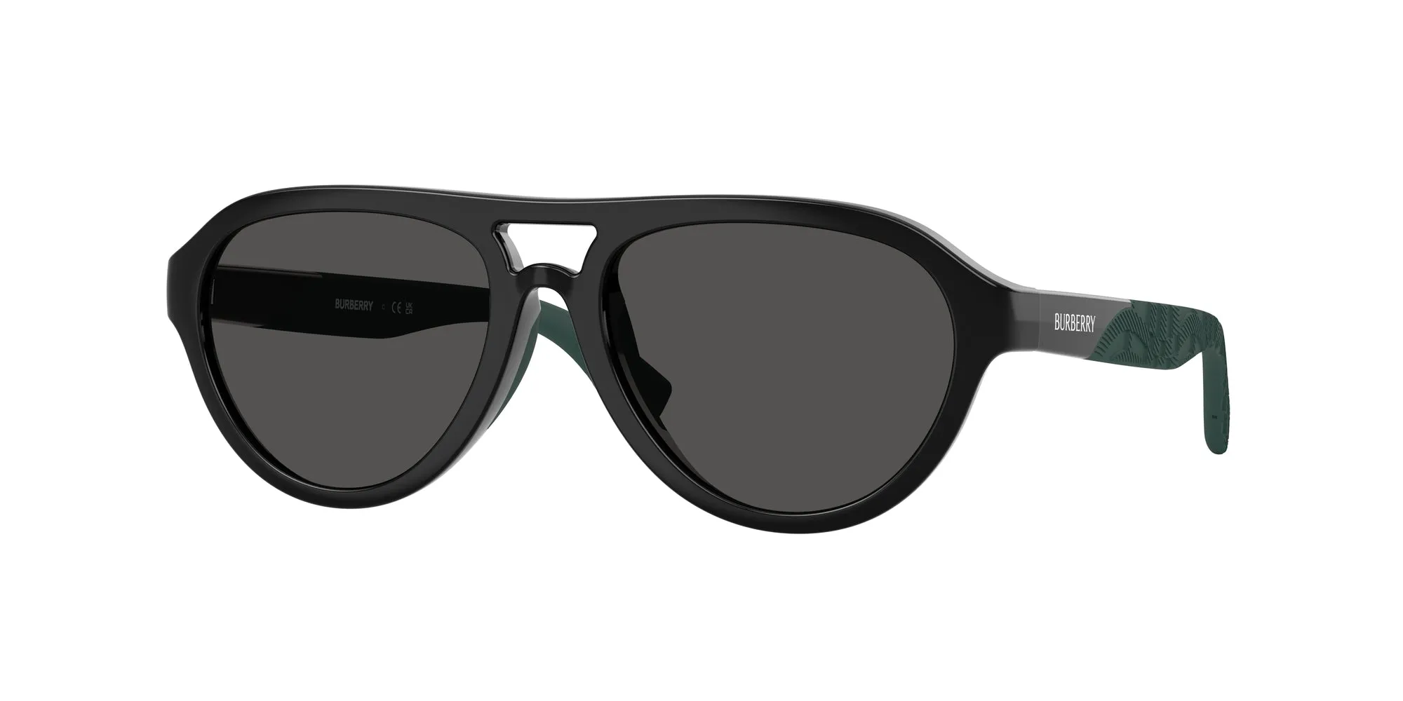 Burberry JB4005U 300187 Occhiali da sole Iniettato Nero Grigio Pilot Normale - immagine 1