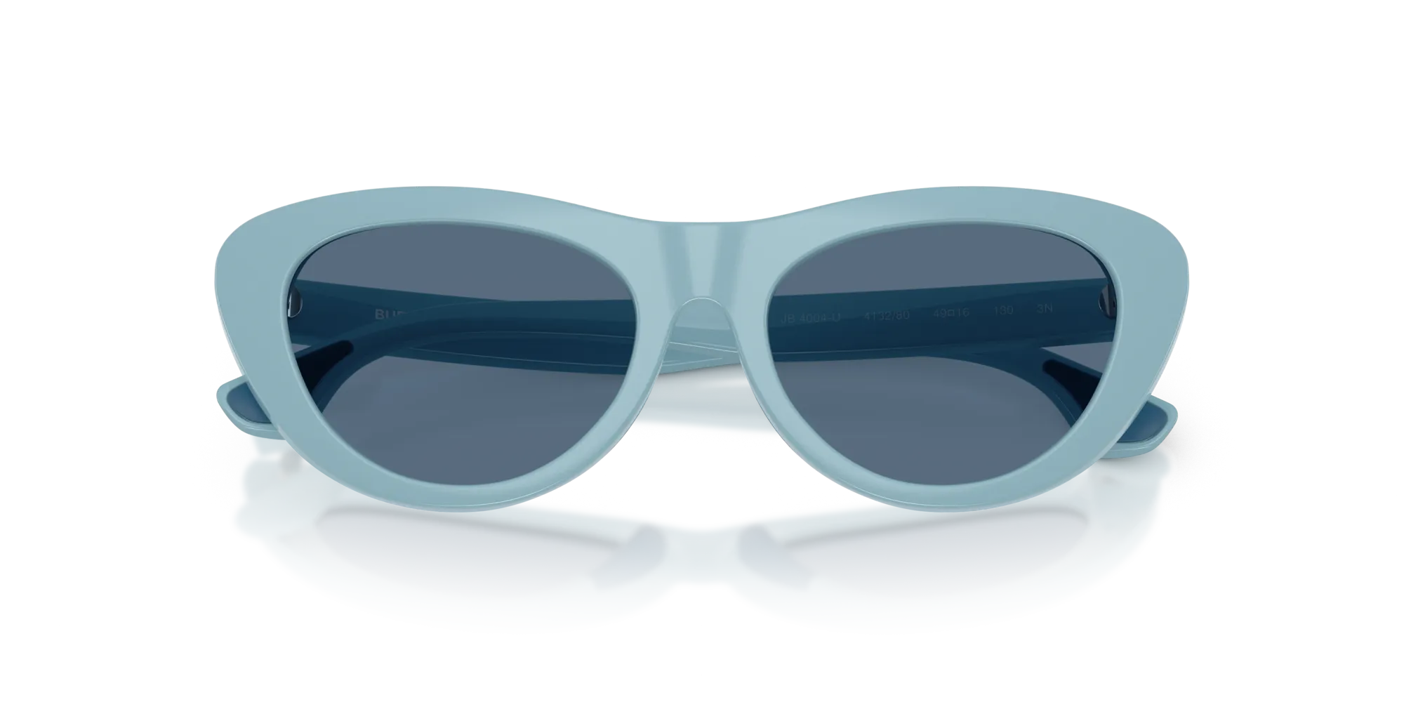 Burberry JB4004U 413280 Occhiali da sole Iniettato Blu Blu Cat Eye Normale - immagine 2