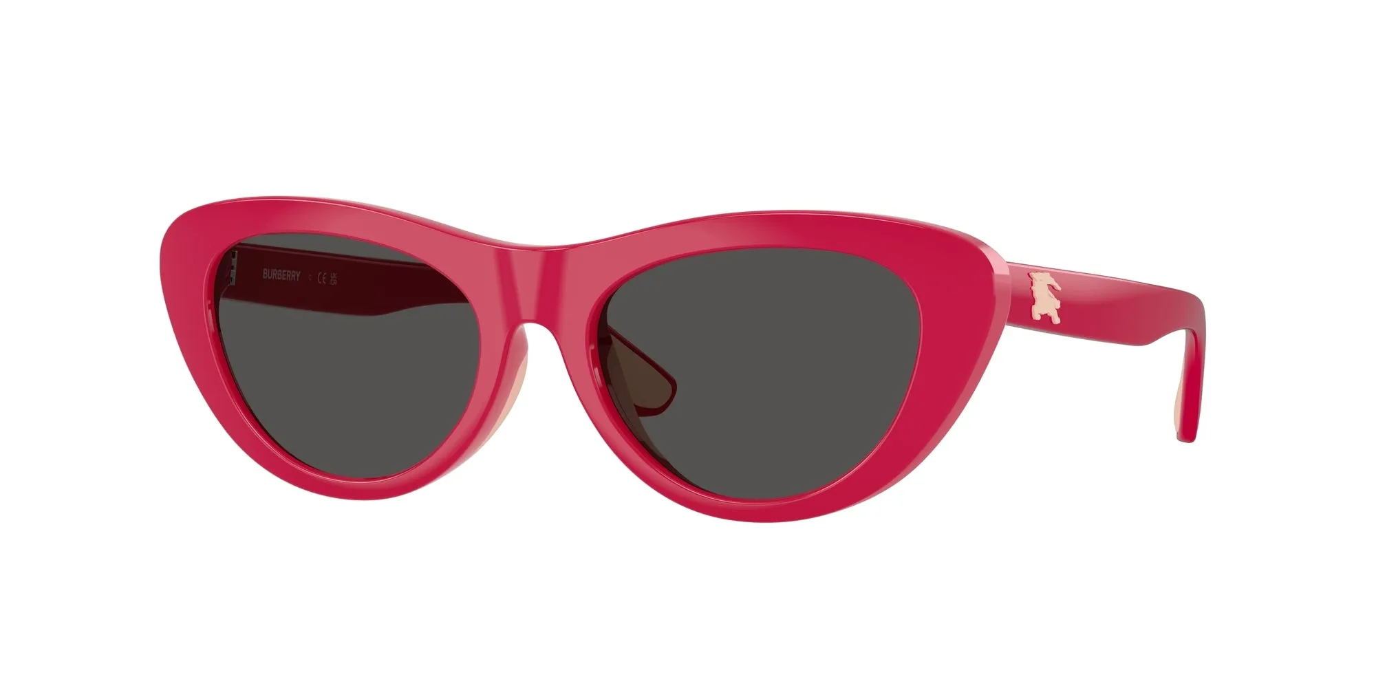 Burberry JB4004U 413187 Occhiali da sole Iniettato Rosa Grigio Cat Eye Normale - immagine 1