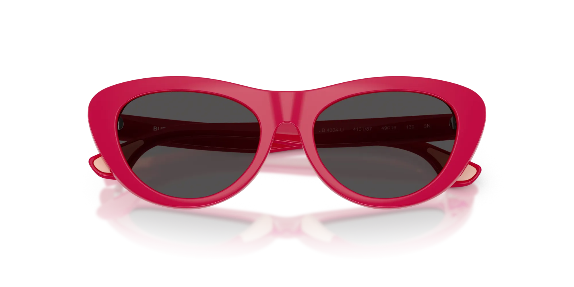 Burberry JB4004U 413187 Occhiali da sole Iniettato Rosa Grigio Cat Eye Normale - immagine 2